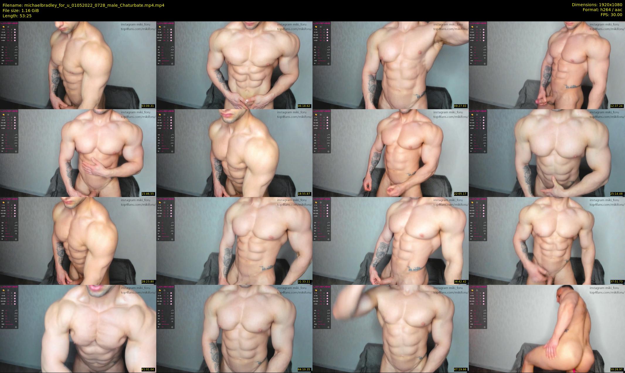 michaelbradley_for_u — 54 minute Chaturbate male cam show recording, 1080p, May 1, 2022