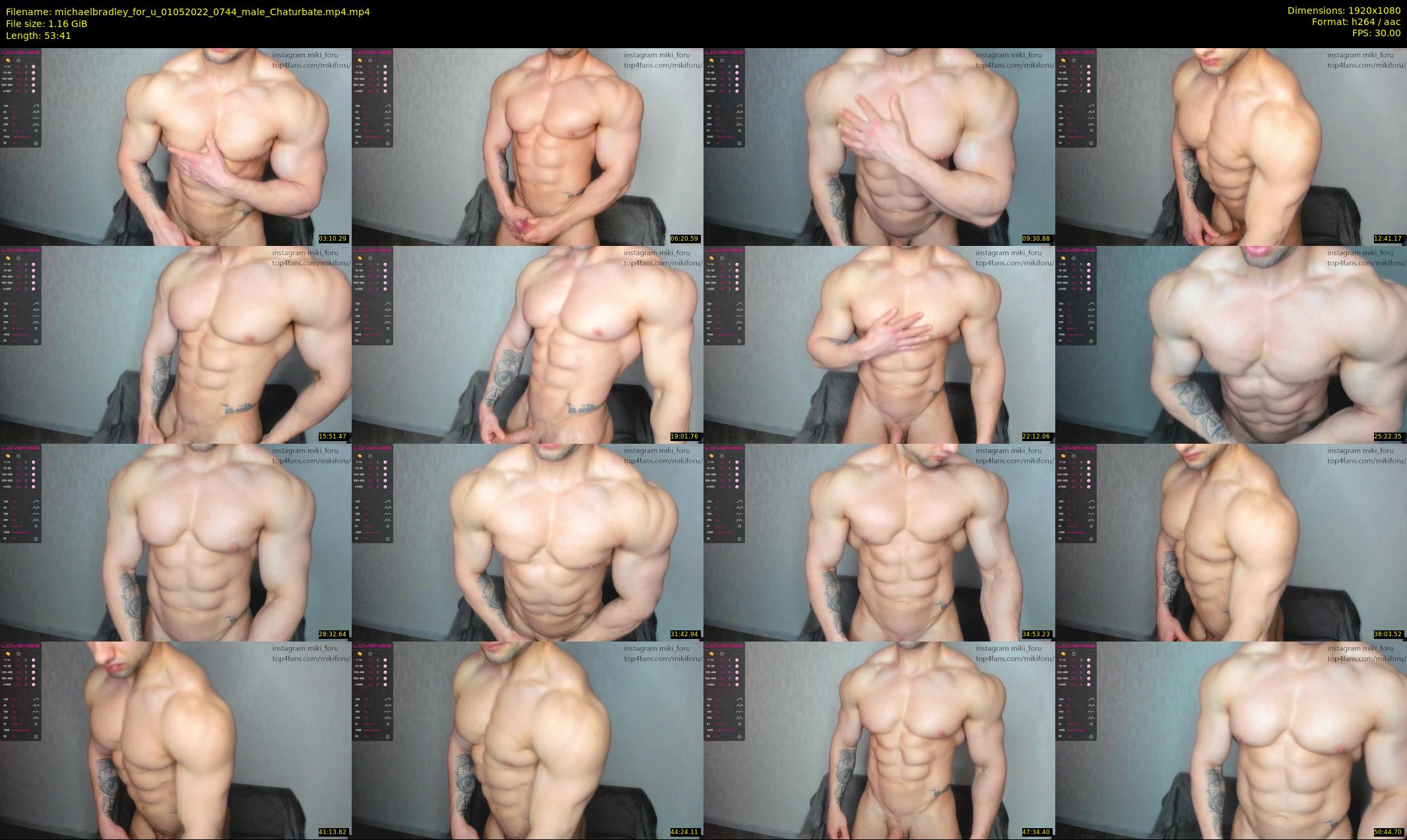 michaelbradley_for_u — 54 minute Chaturbate male cam show recording, 1080p, May 1, 2022