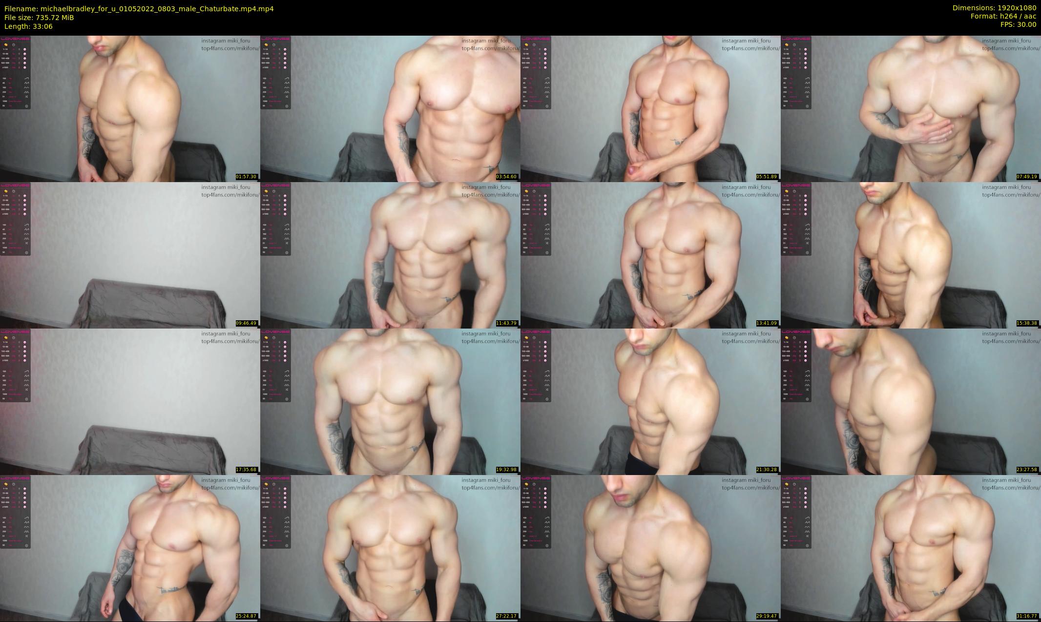 michaelbradley_for_u — 34 minute Chaturbate male cam show recording, 1080p, May 1, 2022