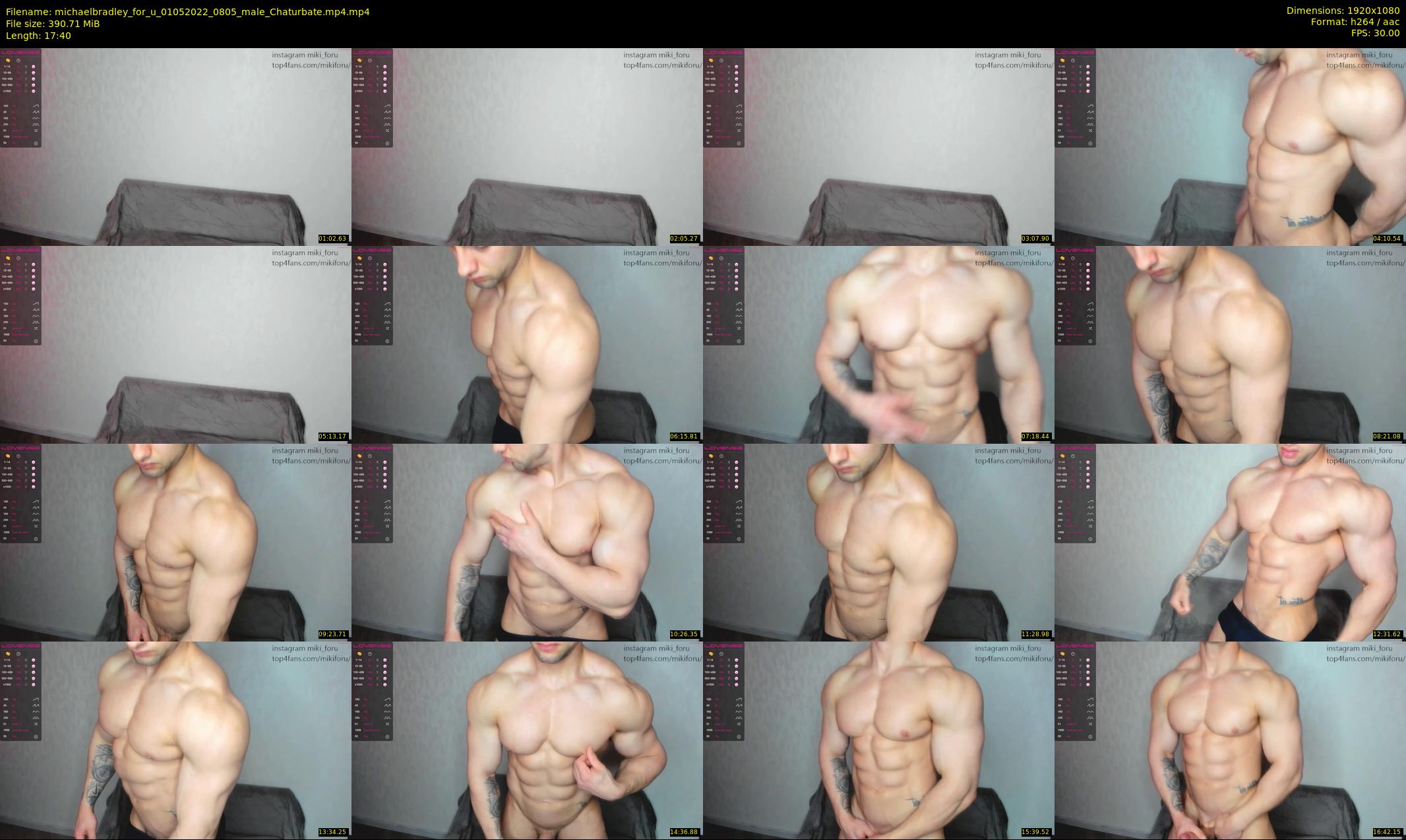 michaelbradley_for_u — 18 minute Chaturbate male cam show recording, 1080p, May 1, 2022