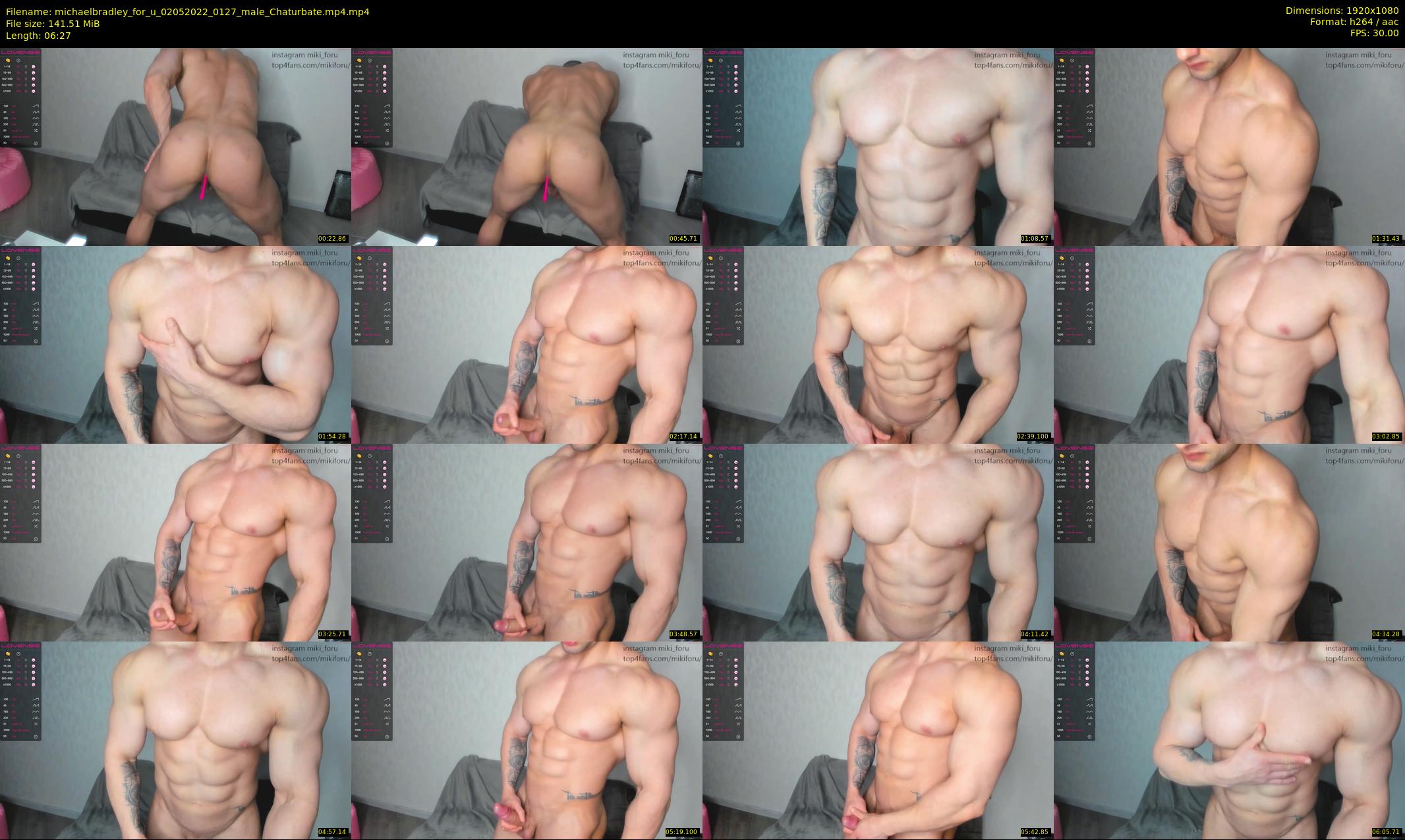 michaelbradley_for_u — 7 minute Chaturbate male cam show recording, 1080p, May 2, 2022