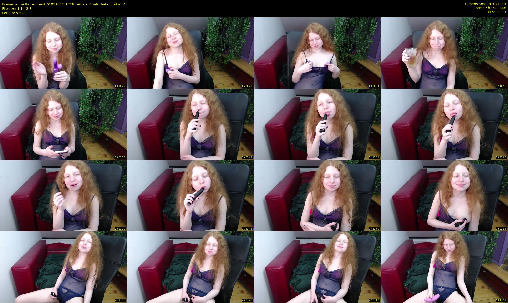 molly_redhead — 54 minute Chaturbate female cam show recording, 1080p, May 1, 2022