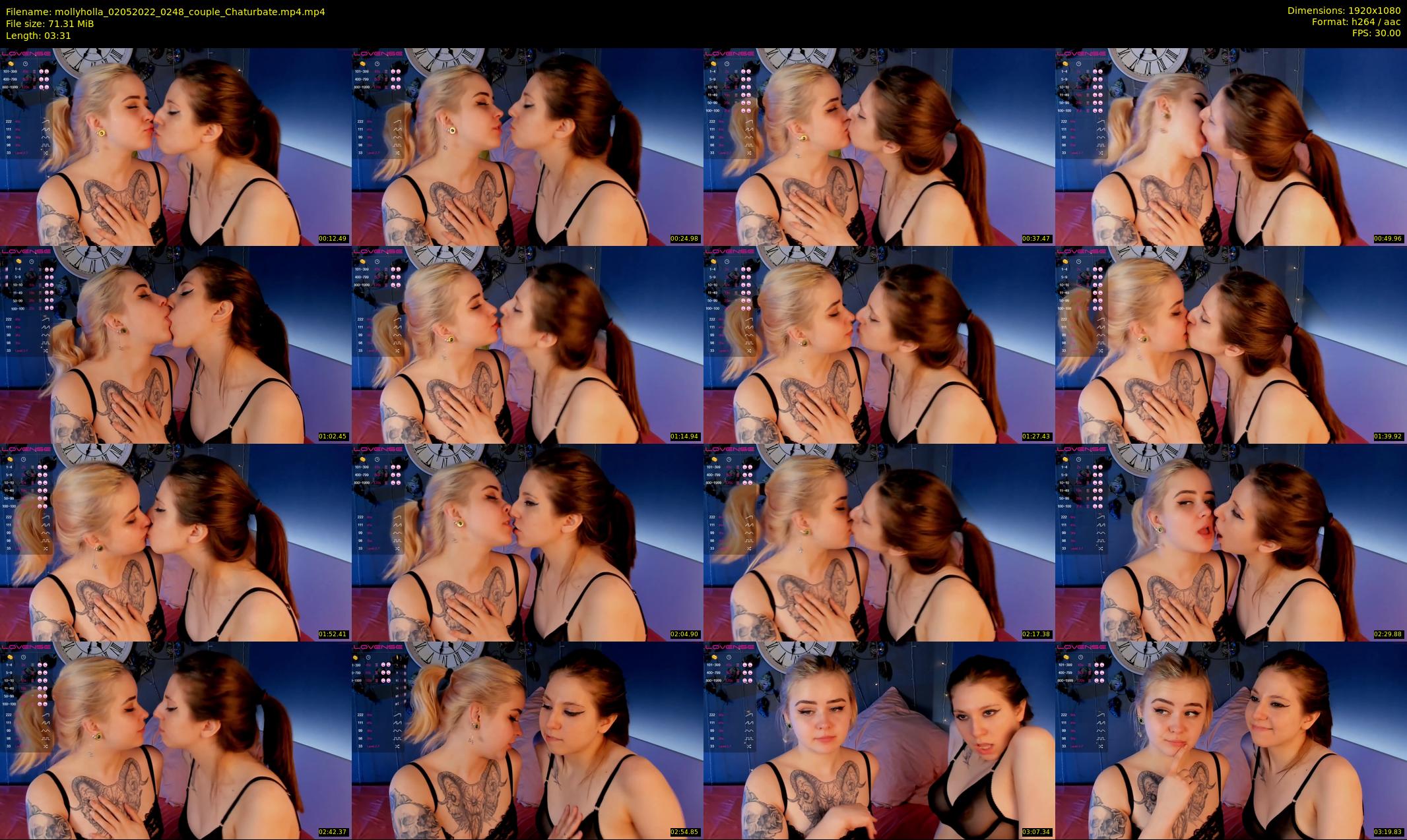 mollyholla — 4 minute Chaturbate couple cam show recording, 1080p, May 2, 2022