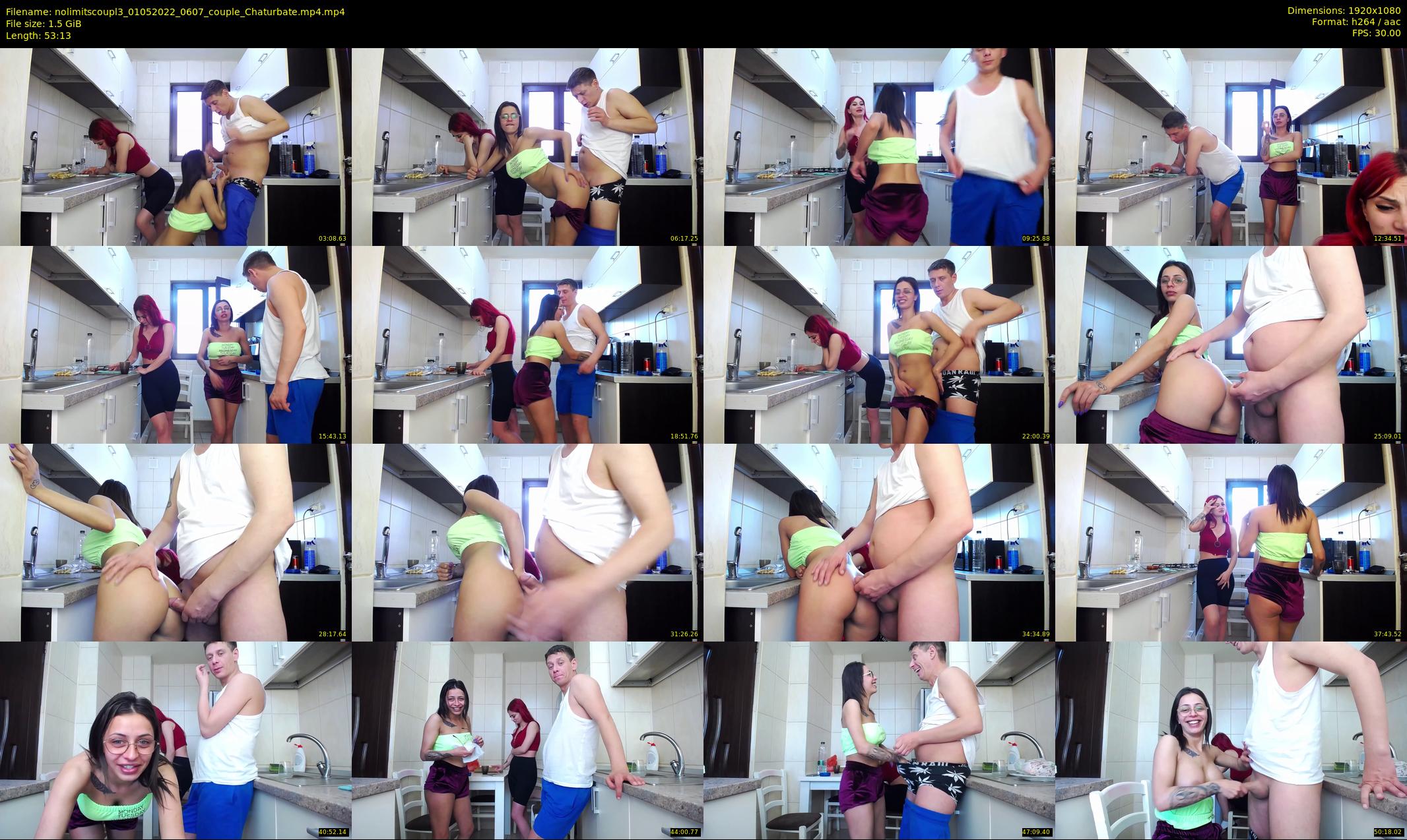 nolimitscoupl3 — 54 minute Chaturbate couple cam show recording, 1080p, May 1, 2022