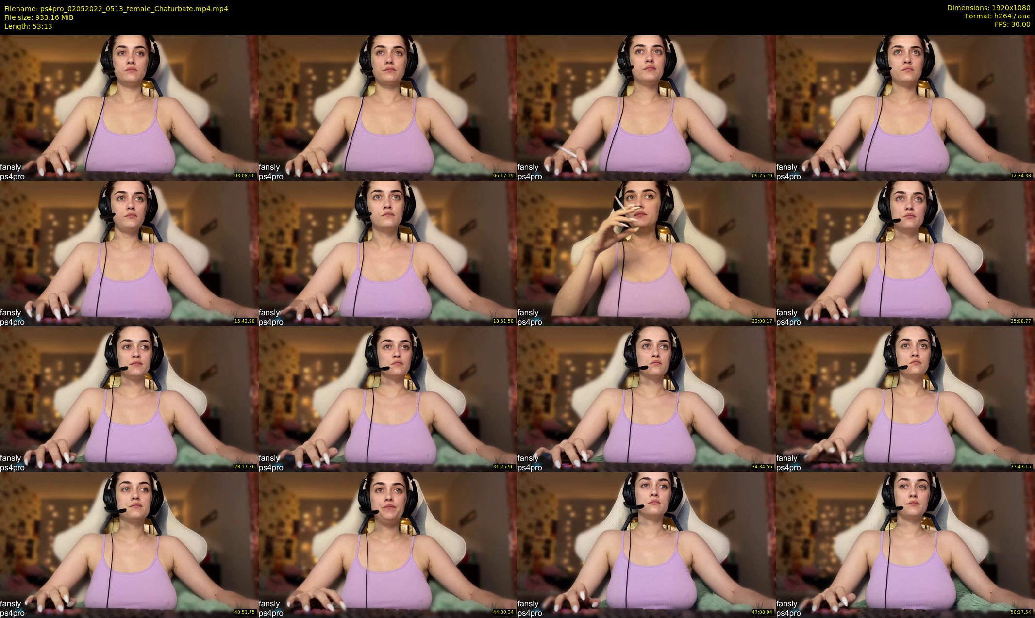 ps4pro — 54 minute Chaturbate female cam show recording, 1080p, May 2, 2022