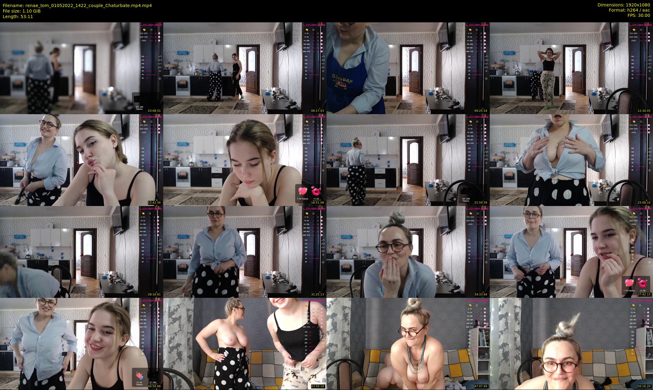 renae_tom — 54 minute Chaturbate couple cam show recording, 1080p, May 1, 2022