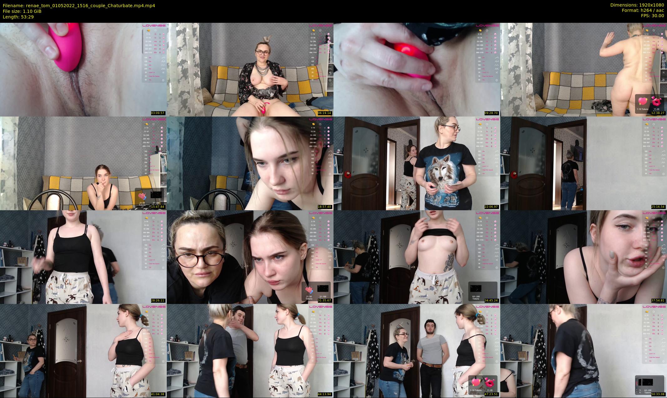 renae_tom — 54 minute Chaturbate couple cam show recording, 1080p, May 1, 2022