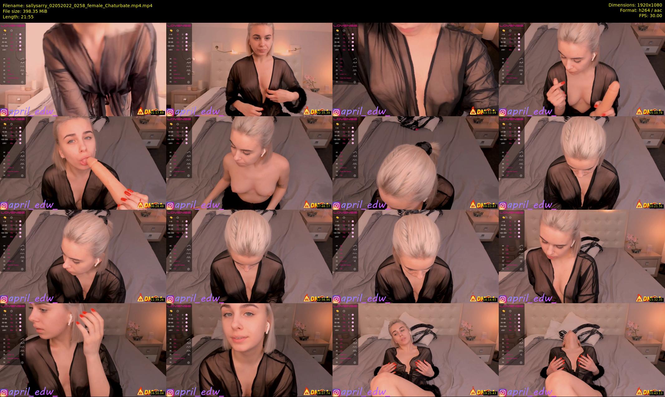 sallysarry — 22 minute Chaturbate couple cam show recording, 1080p, May 2, 2022