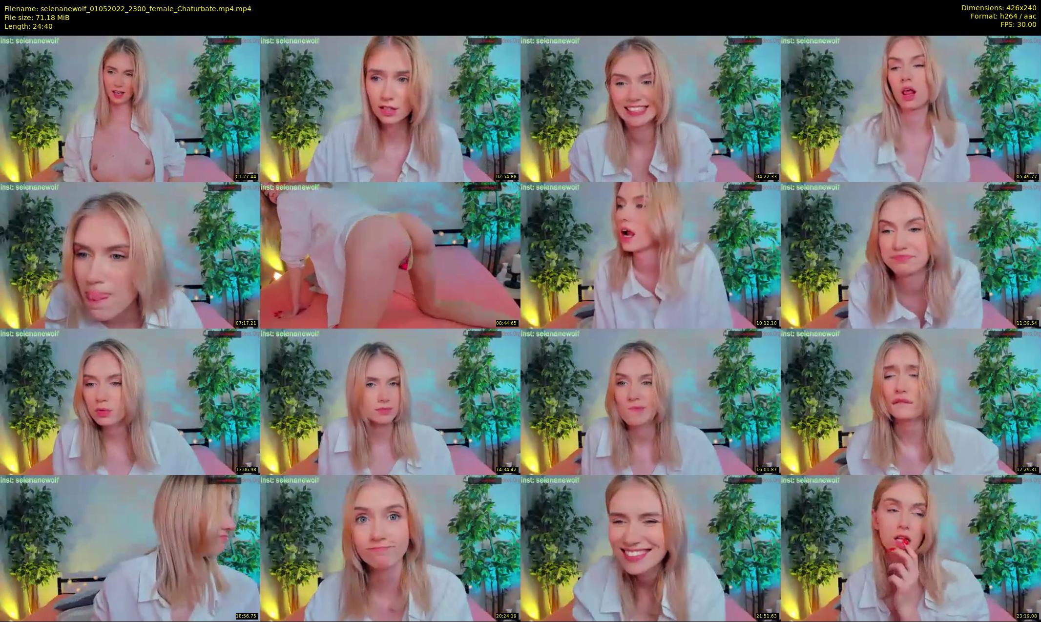 selenanewolf — 25 minute Chaturbate couple cam show recording, SD, May 1, 2022