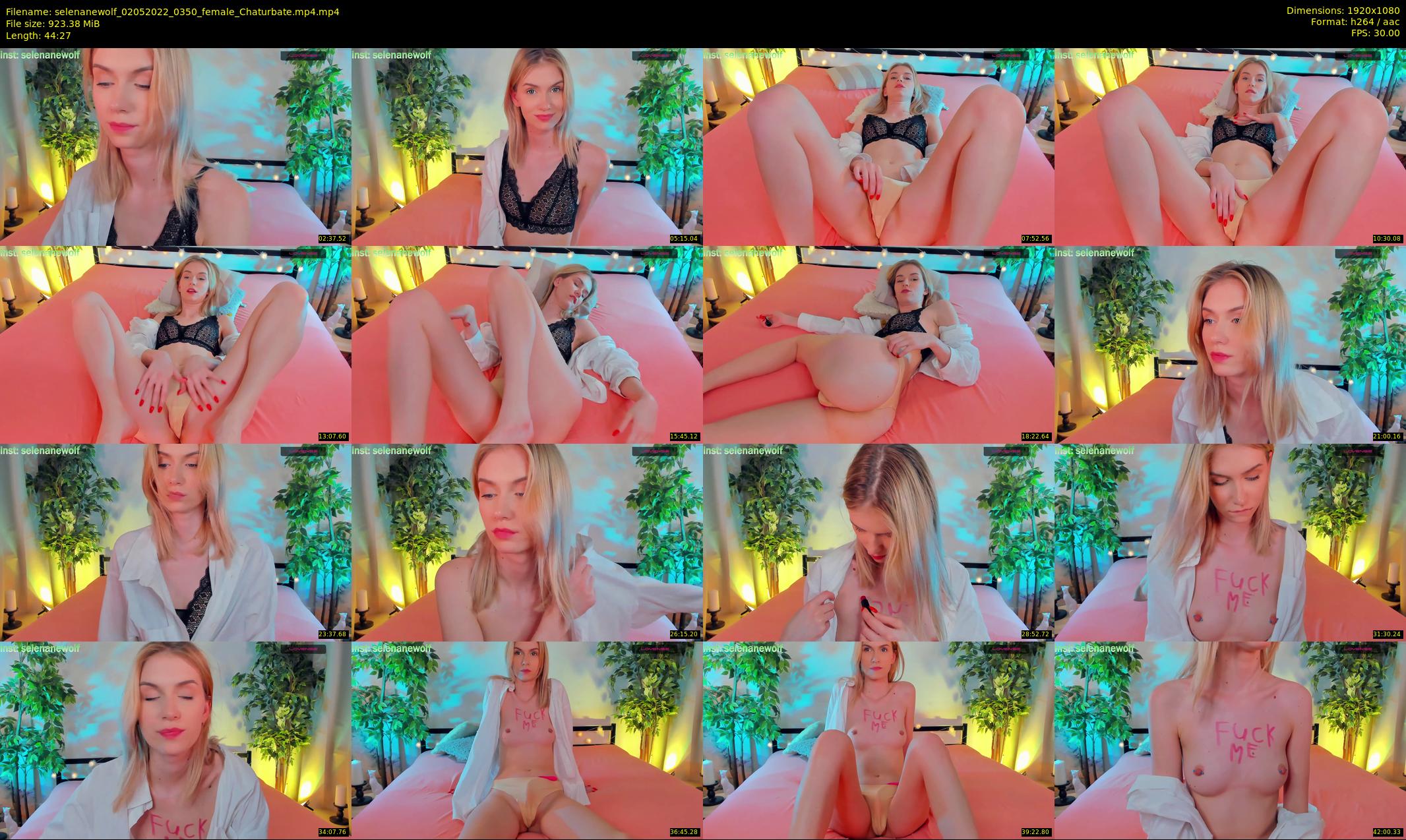 selenanewolf — 45 minute Chaturbate couple cam show recording, 1080p, May 2, 2022