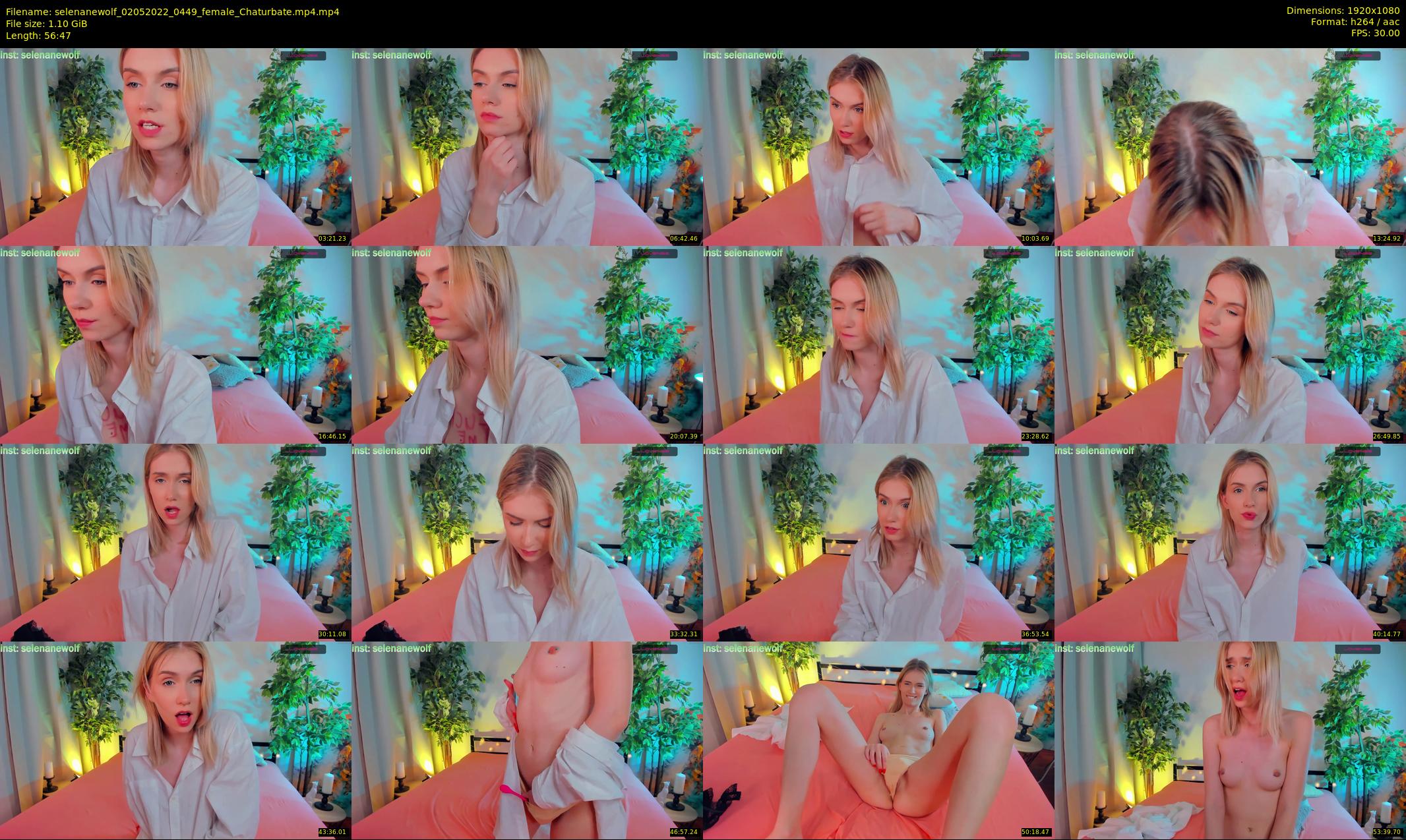 selenanewolf — 57 minute Chaturbate couple cam show recording, 1080p, May 2, 2022