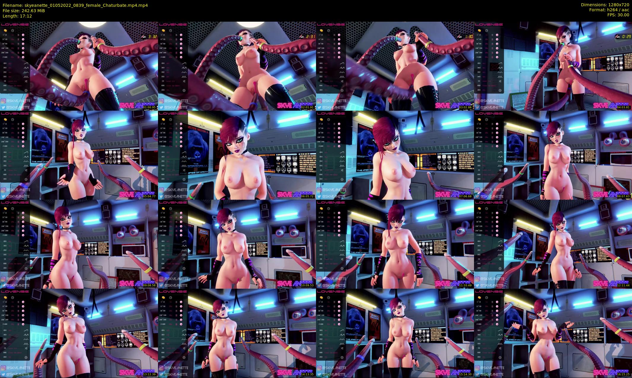 skyeanette — 18 minute Chaturbate female cam show recording, 720p, May 1, 2022