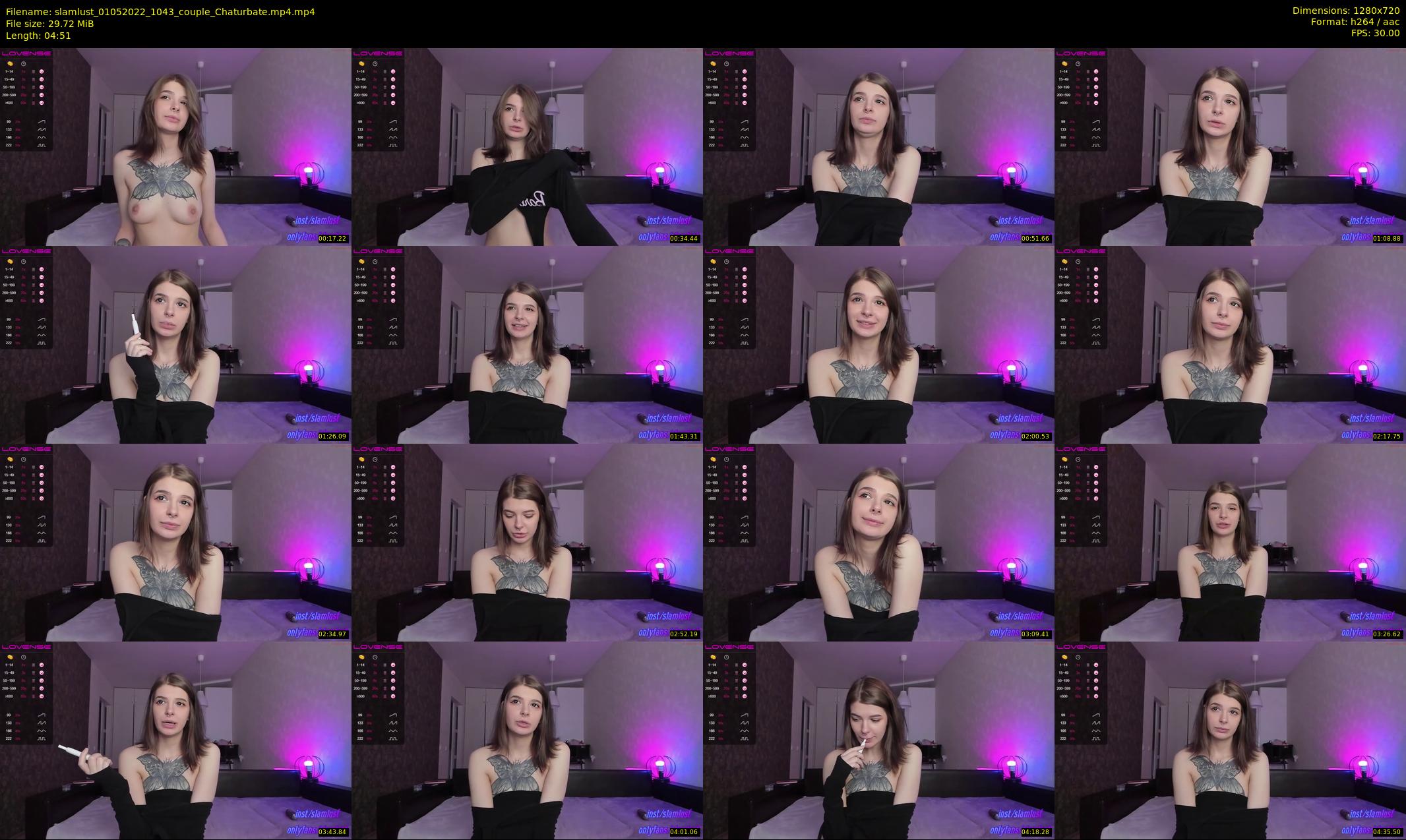 slamlust — 5 minute Chaturbate couple cam show recording, 720p, May 1, 2022