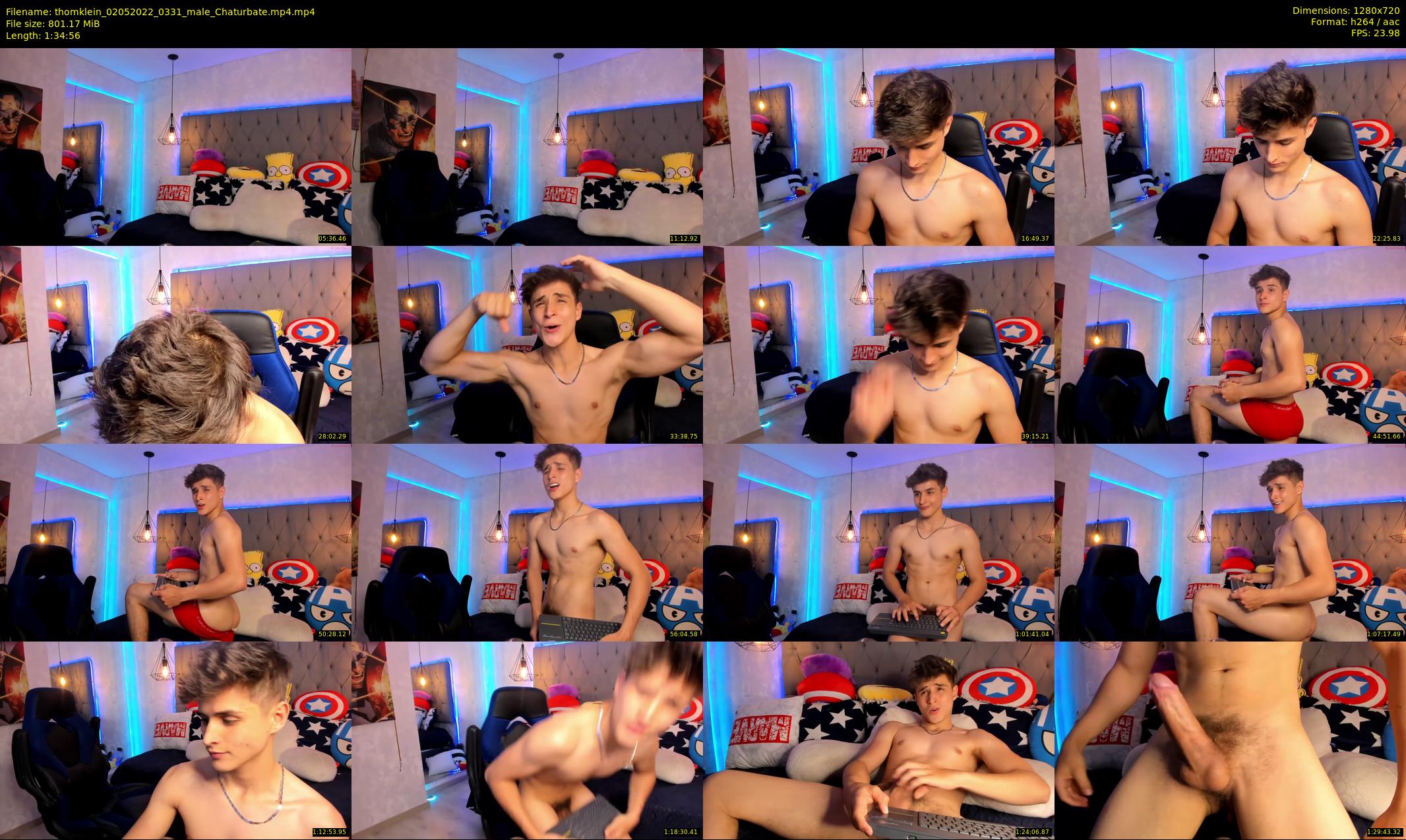 thomklein — 95 minute Chaturbate male cam show recording, 720p, May 2, 2022