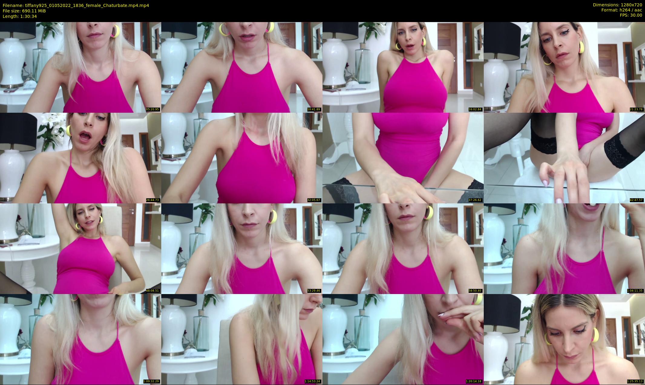tiffany925 — 91 minute Chaturbate female cam show recording, 720p, May 1, 2022