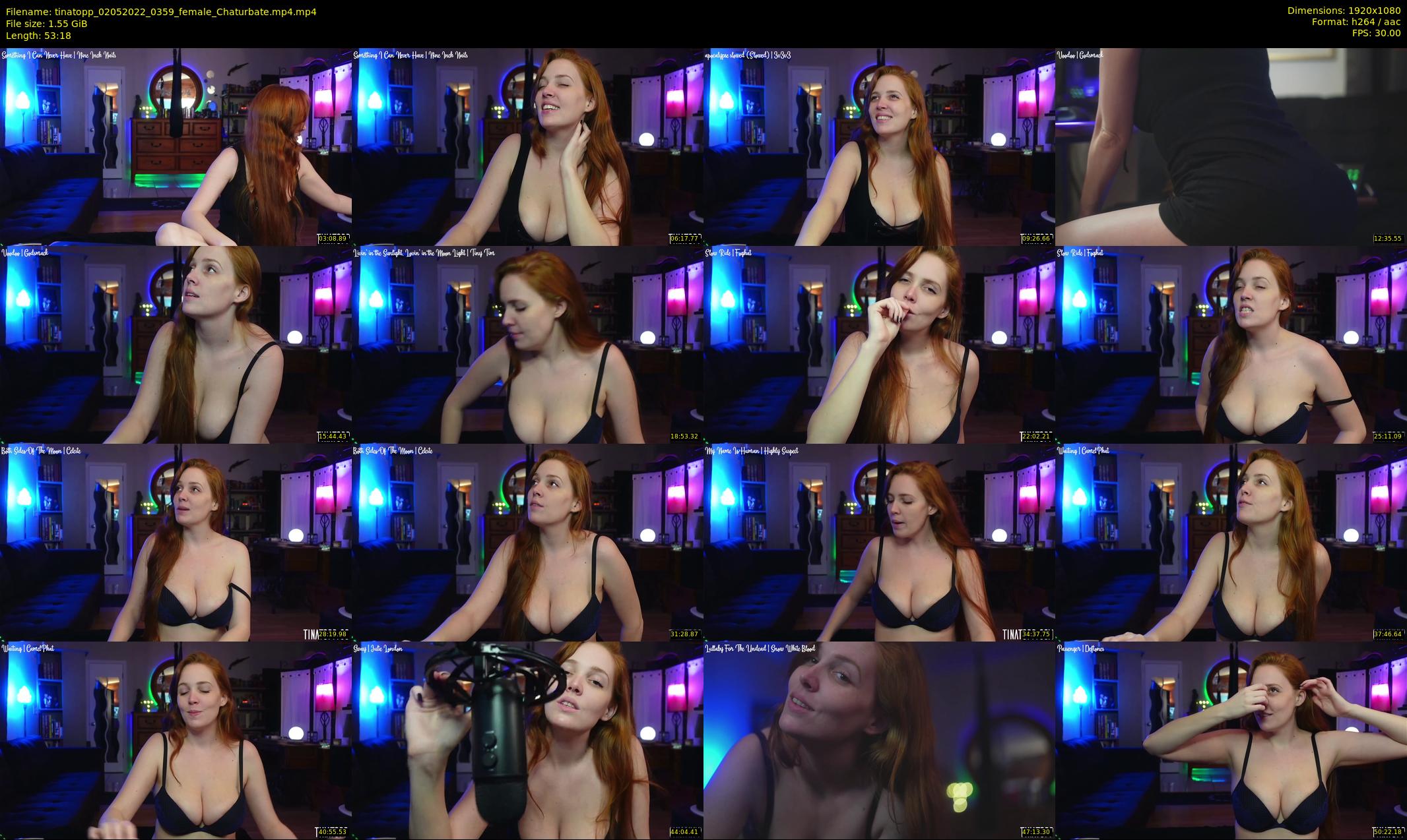 tinatopp — 54 minute Chaturbate female cam show recording, 1080p, May 2, 2022