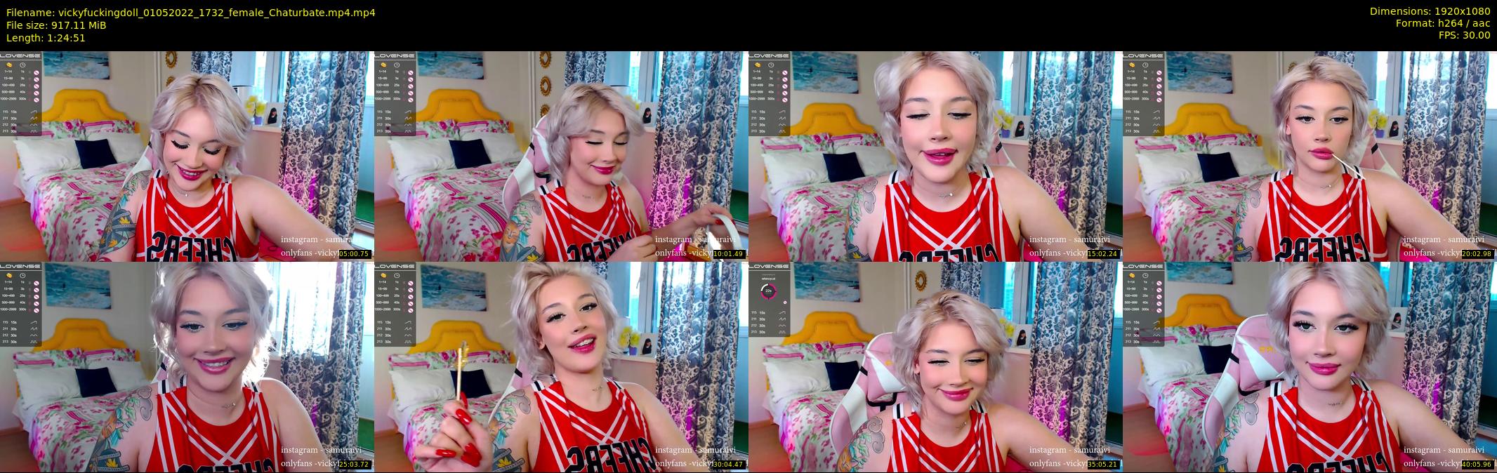 vickyfuckingdoll — 85 minute Chaturbate female cam show recording, 1080p, May 1, 2022
