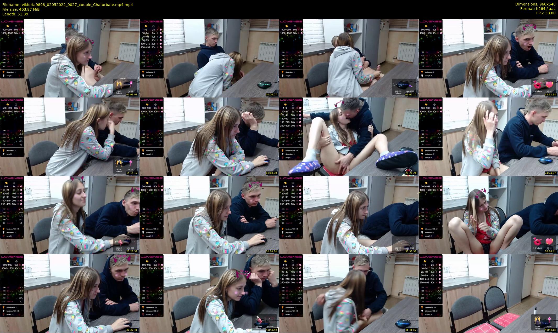 viktoria9898 — 52 minute Chaturbate couple cam show recording, 480p, May 2, 2022