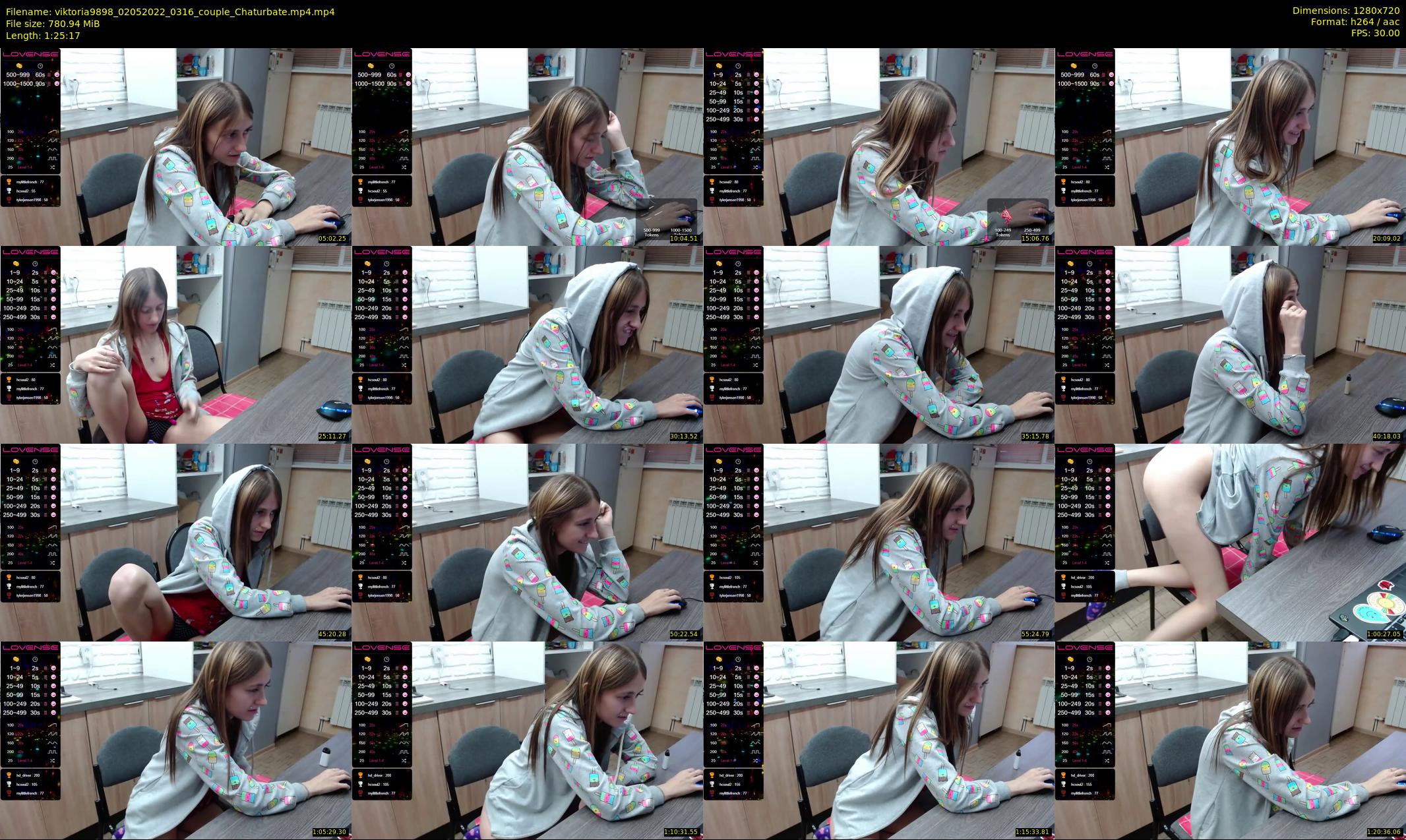 viktoria9898 — 86 minute Chaturbate couple cam show recording, 720p, May 2, 2022