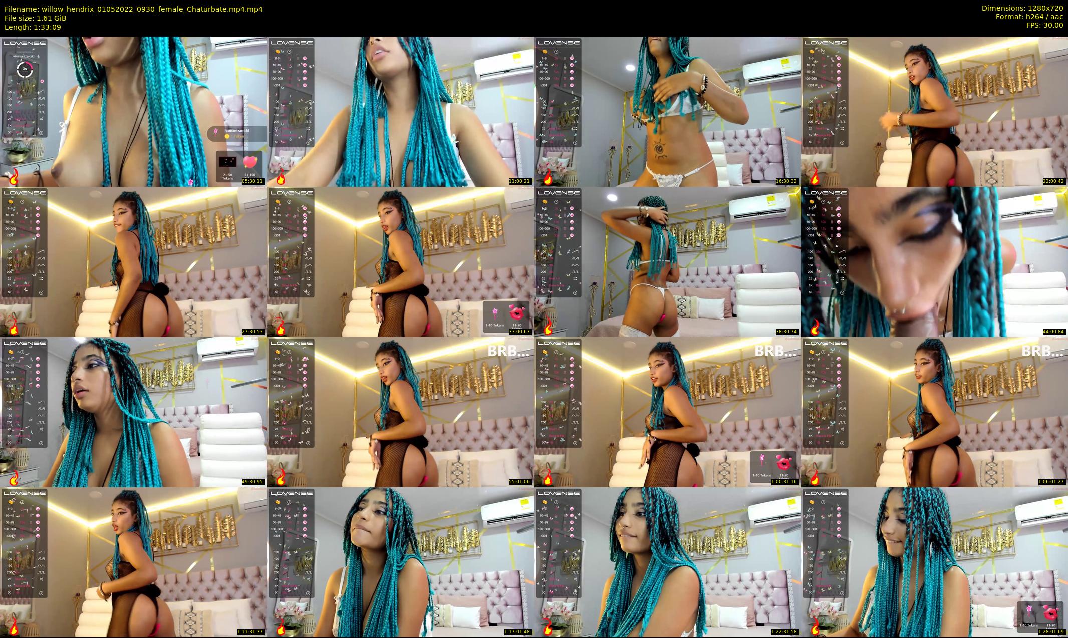 willow_hendrix — 94 minute Chaturbate female cam show recording, 720p, May 1, 2022