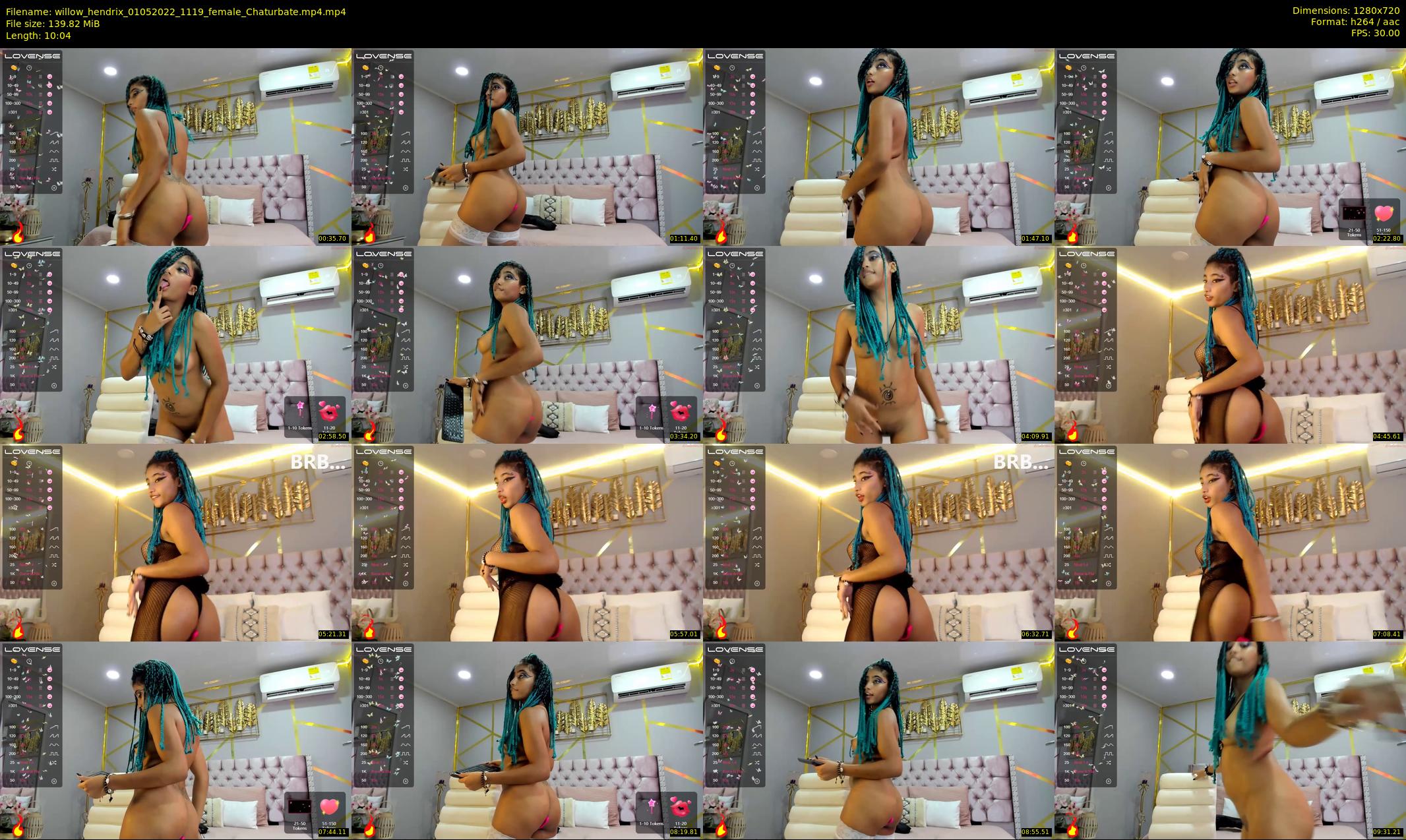willow_hendrix — 11 minute Chaturbate female cam show recording, 720p, May 1, 2022