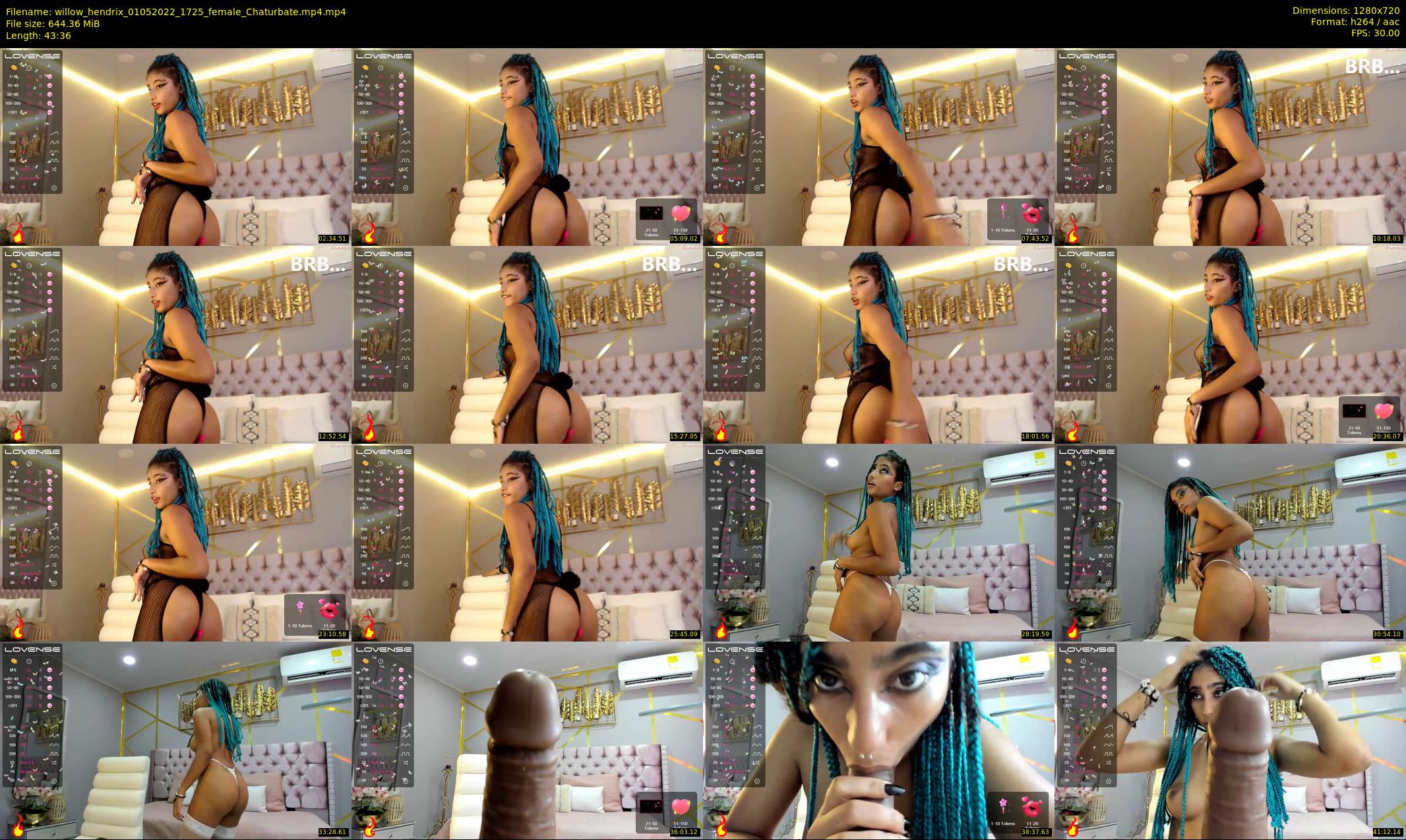 willow_hendrix — 44 minute Chaturbate female cam show recording, 720p, May 1, 2022