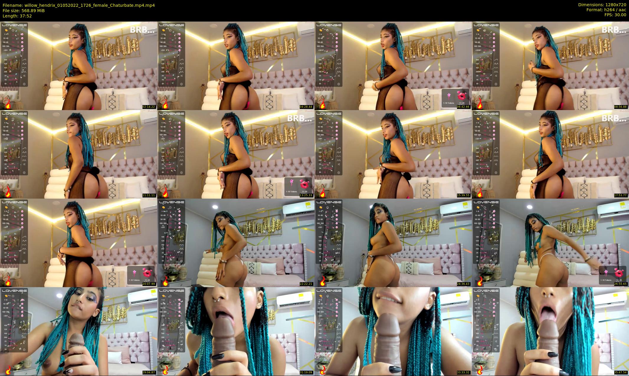 willow_hendrix — 38 minute Chaturbate female cam show recording, 720p, May 1, 2022