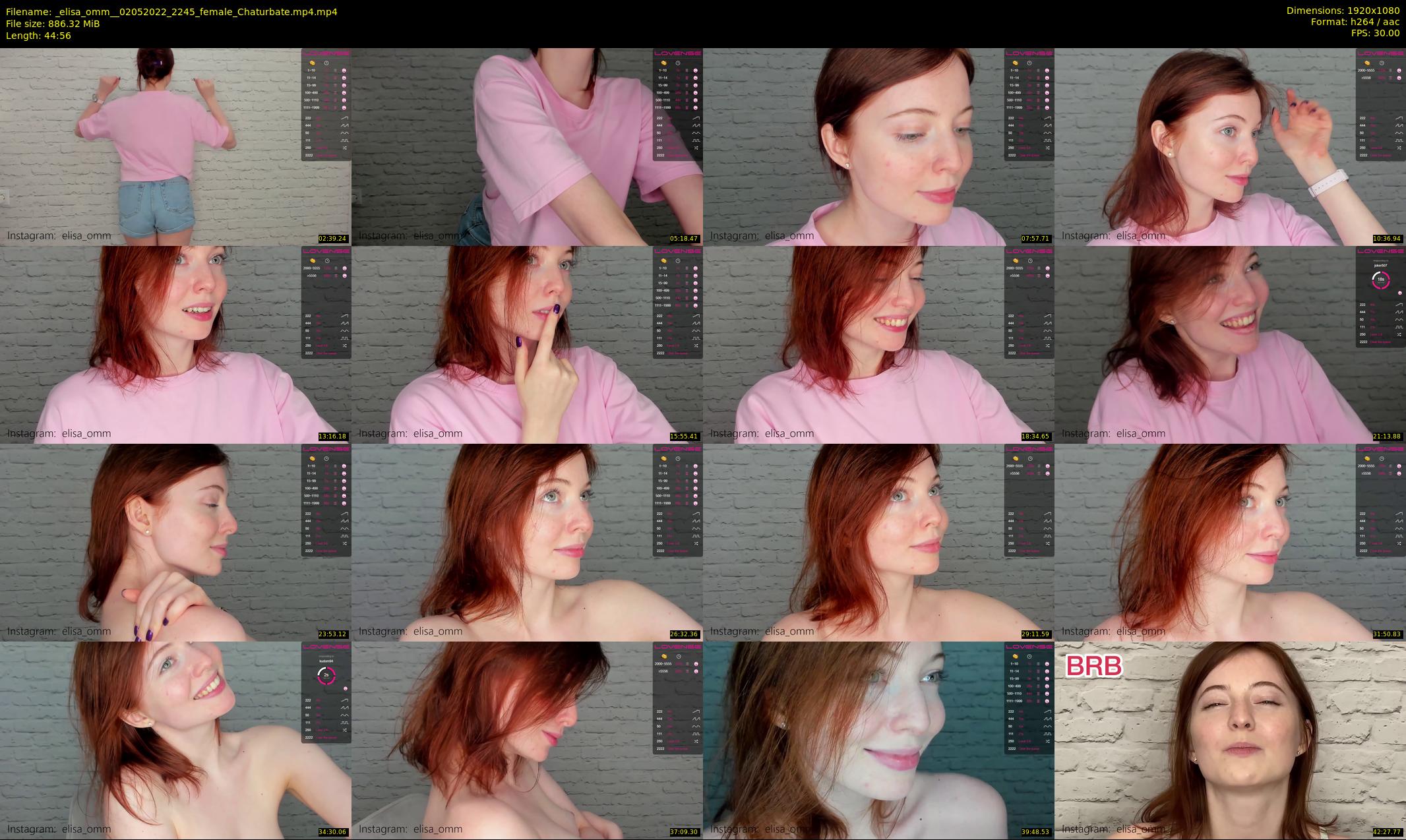 _elisa_omm_ — 45 minute Chaturbate female cam show recording, 1080p, May 2, 2022