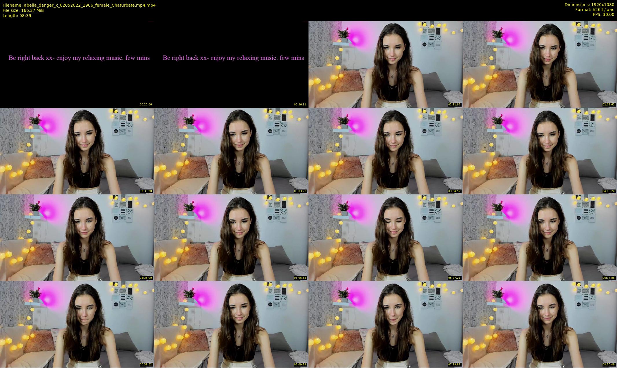 abella_danger_x — 9 minute Chaturbate female cam show recording, 1080p, May 2, 2022
