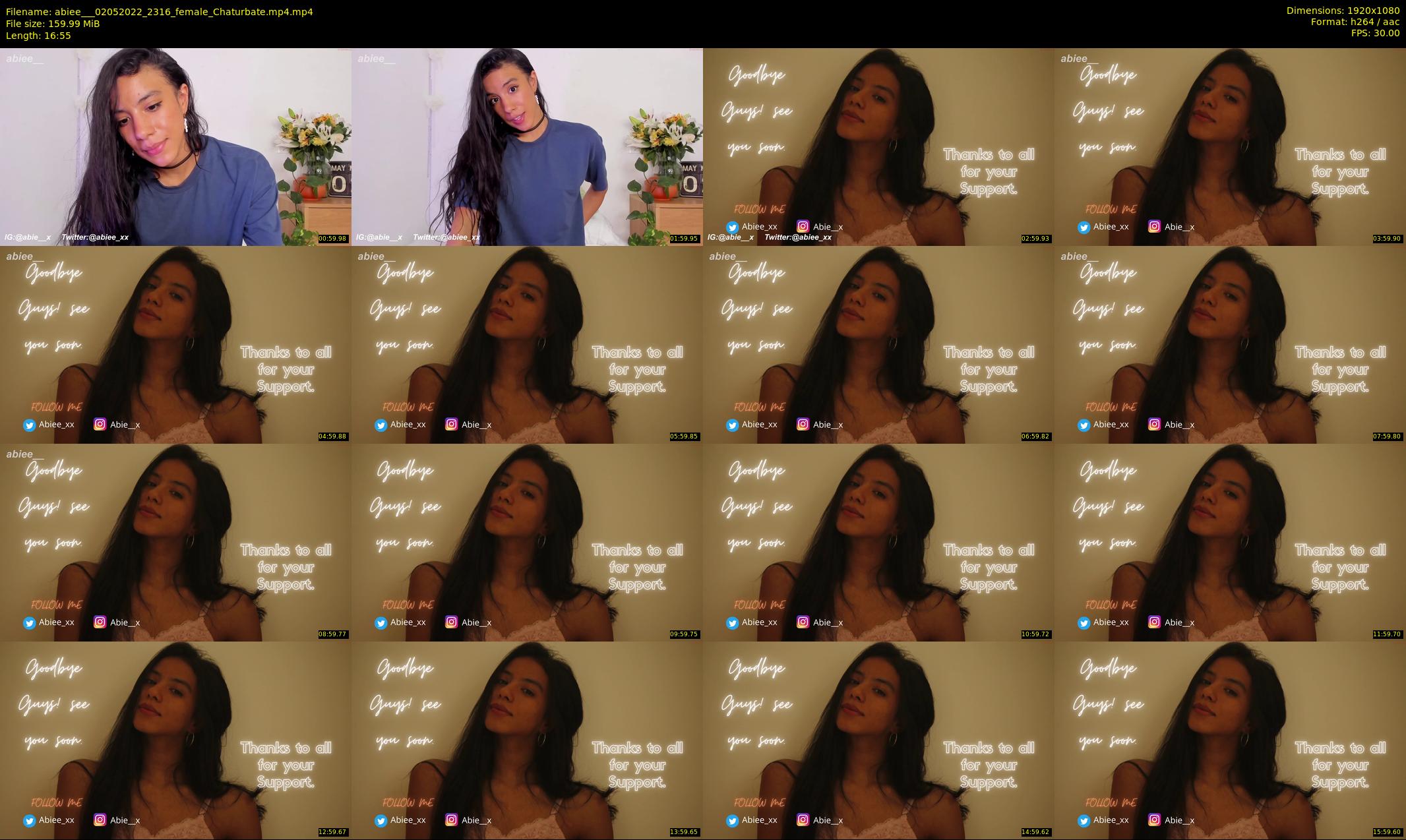 abiee__ — 17 minute Chaturbate female cam show recording, 1080p, May 2, 2022