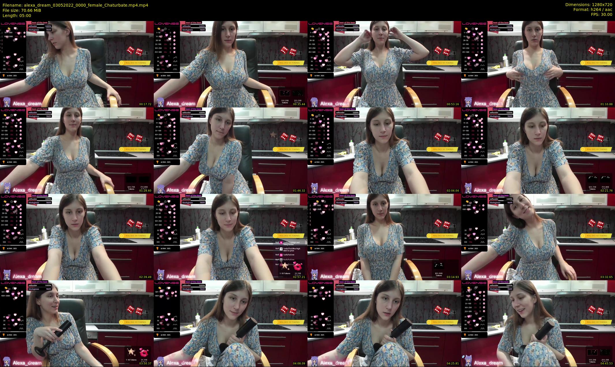 alexa_dream — 5 minute Chaturbate female cam show recording, 720p, May 3, 2022