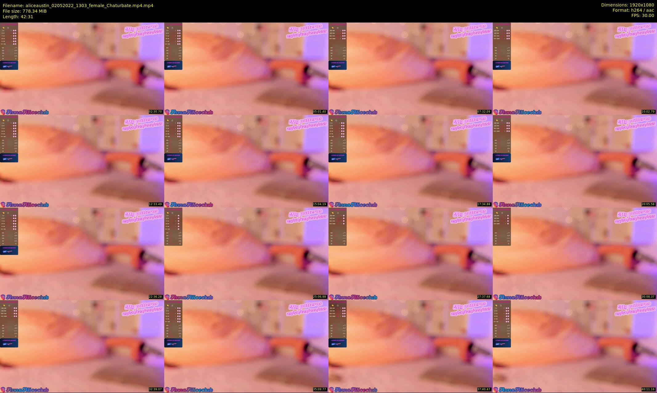 aliceaustin — 43 minute Chaturbate female cam show recording, 1080p, May 2, 2022