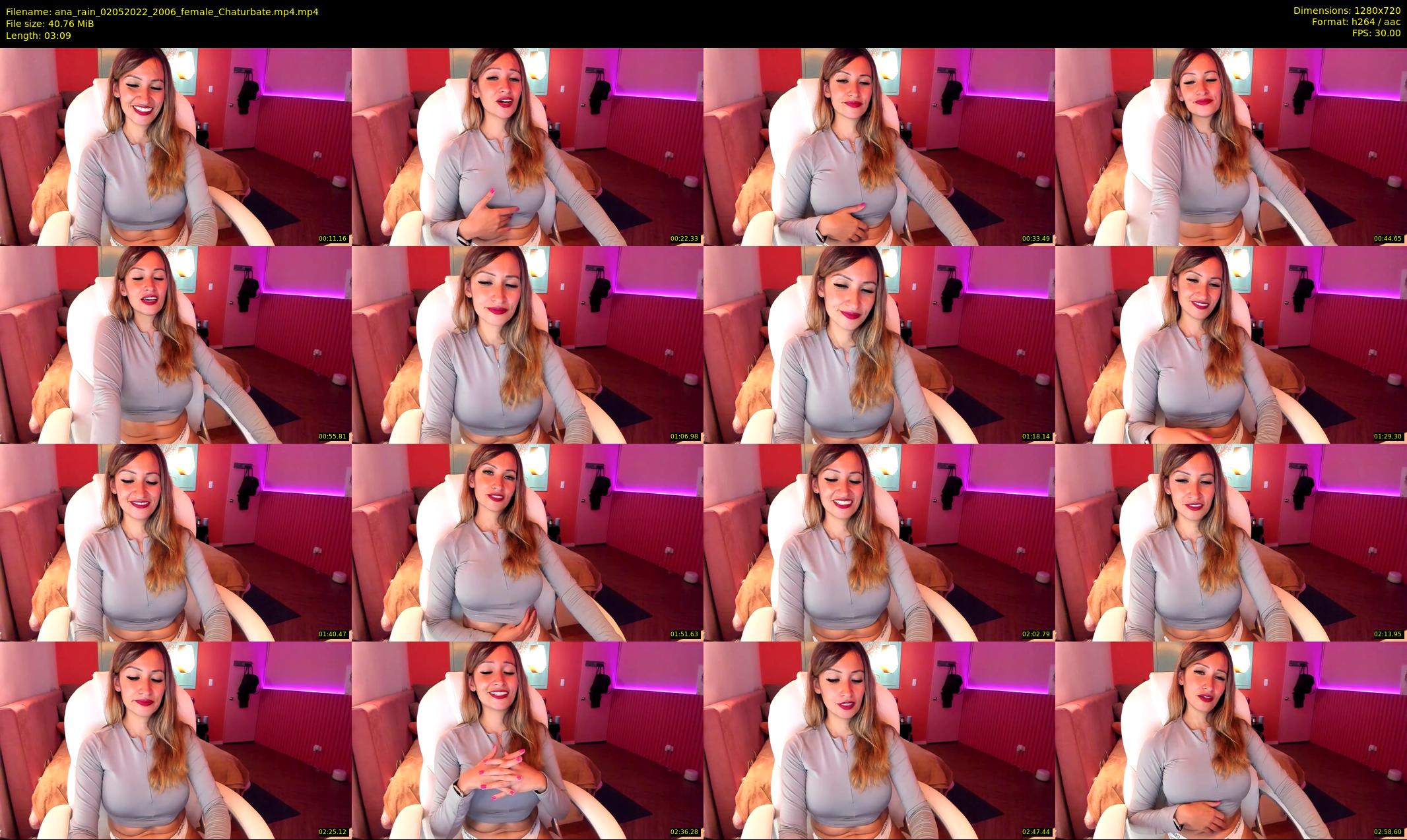 ana_rain — 4 minute Chaturbate female cam show recording, 720p, May 2, 2022