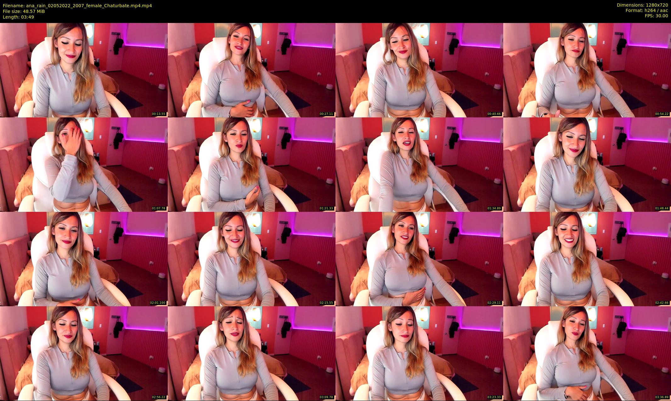 ana_rain — 4 minute Chaturbate female cam show recording, 720p, May 2, 2022
