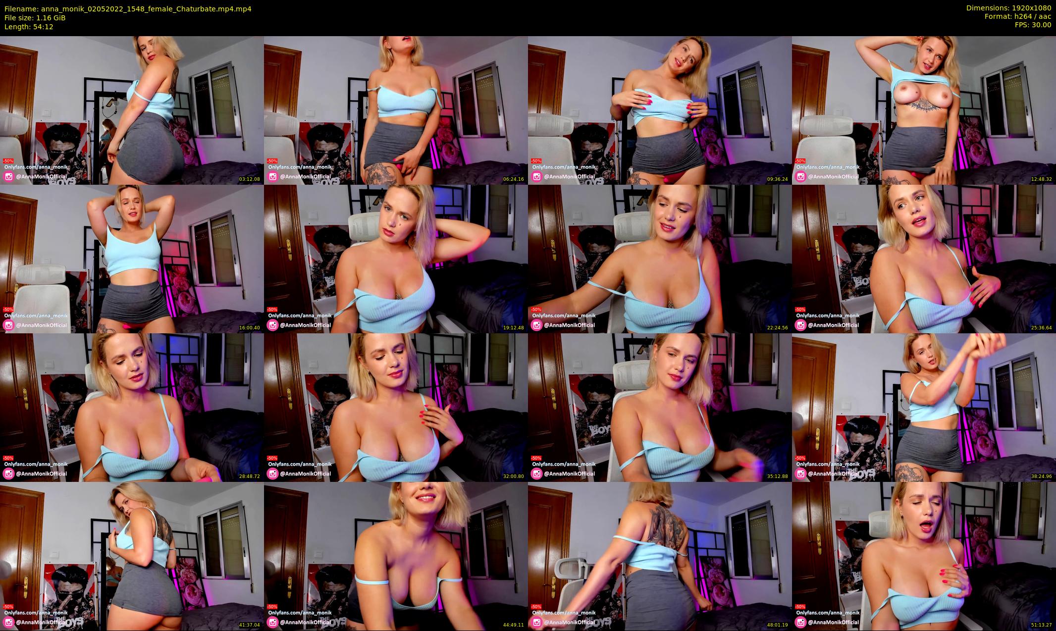 anna_monik — 55 minute Chaturbate couple cam show recording, 1080p, May 2, 2022