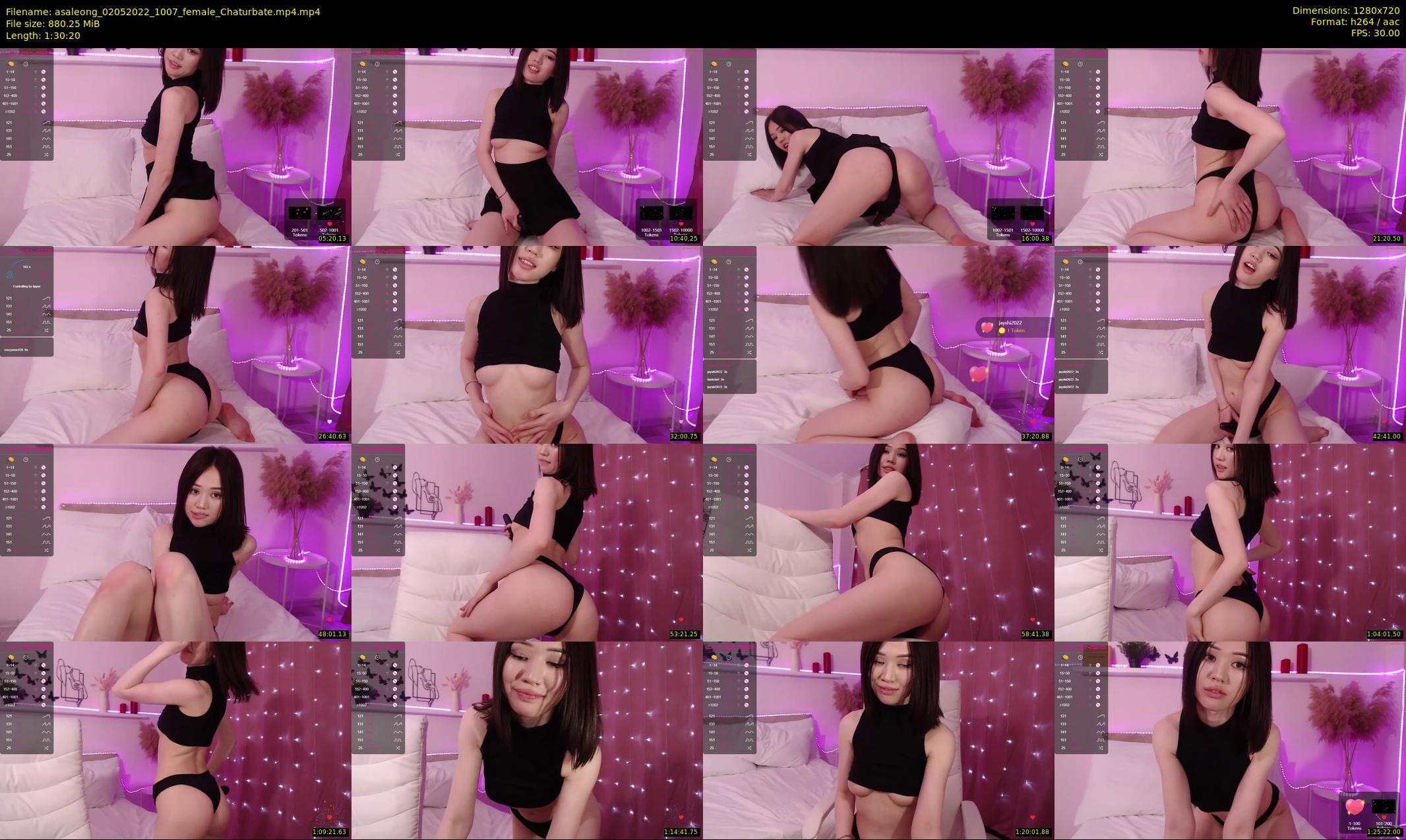 asaleong — 91 minute Chaturbate female cam show recording, 720p, May 2, 2022