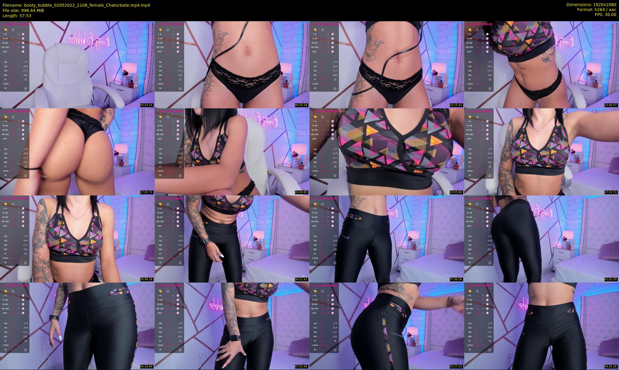 booty_bubble — 58 minute Chaturbate female cam show recording, 1080p, May 2, 2022