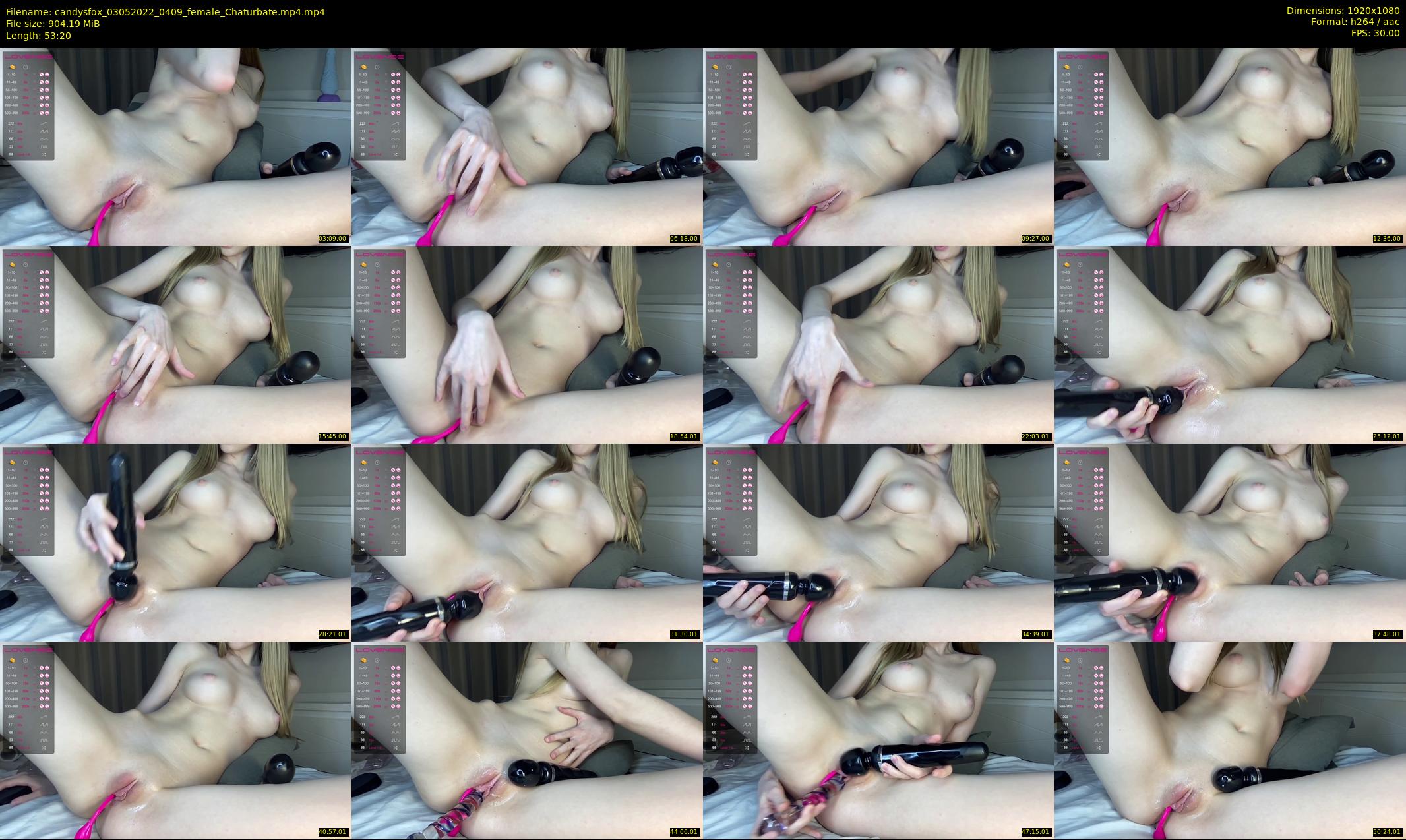 candysfox — 54 minute Chaturbate female cam show recording, 1080p, May 3, 2022