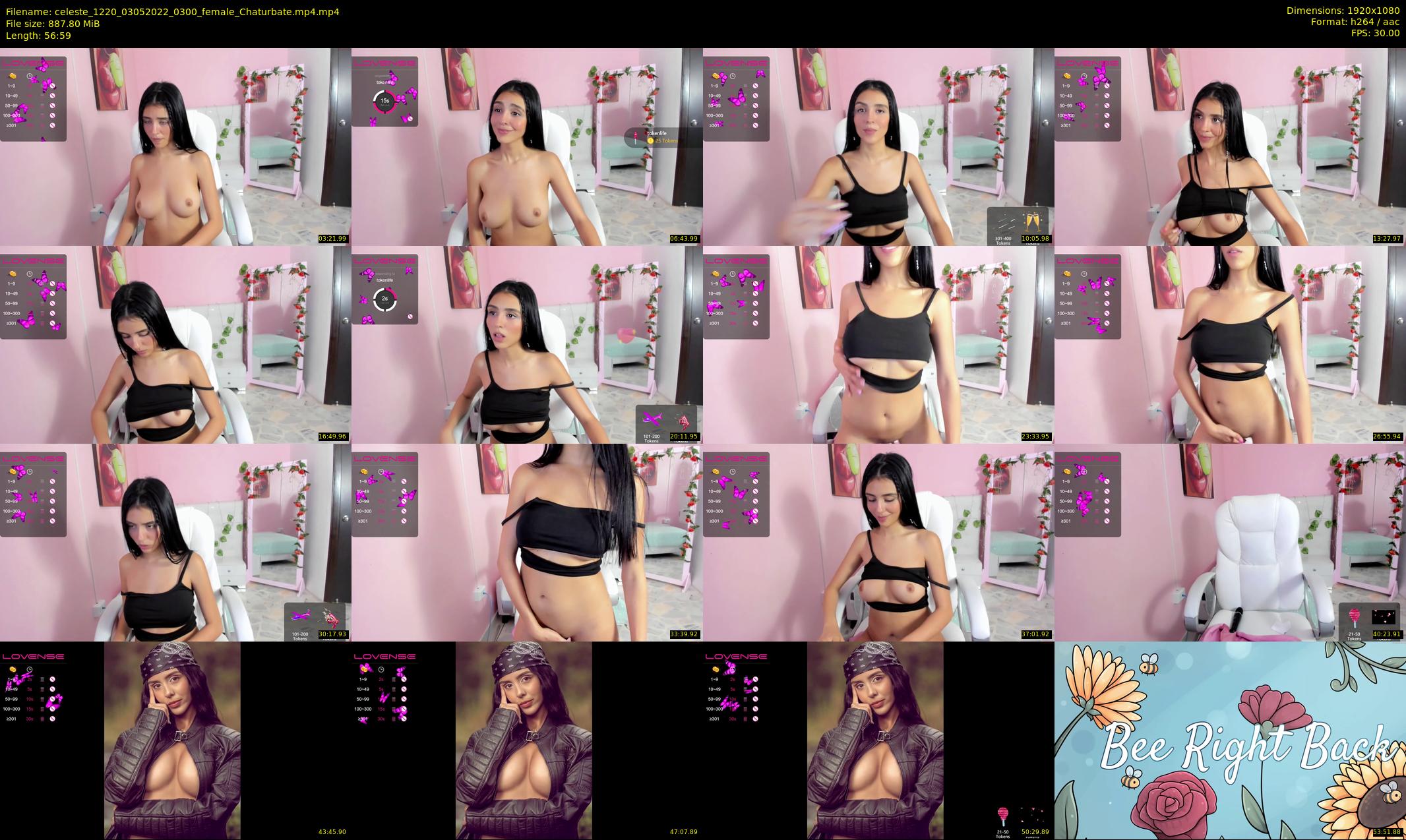 celeste_1220 — 57 minute Chaturbate female cam show recording, 1080p, May 3, 2022
