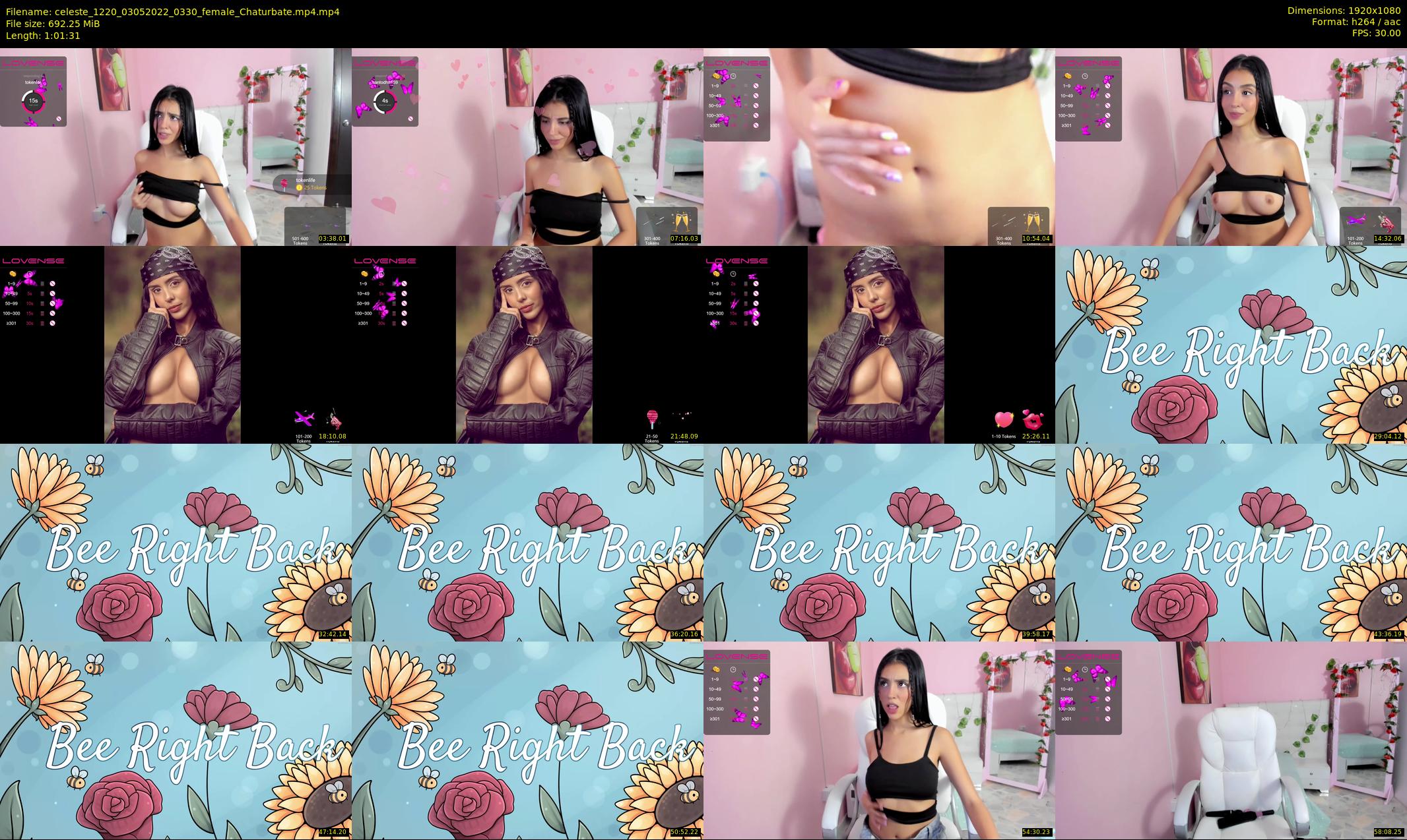 celeste_1220 — 62 minute Chaturbate female cam show recording, 1080p, May 3, 2022