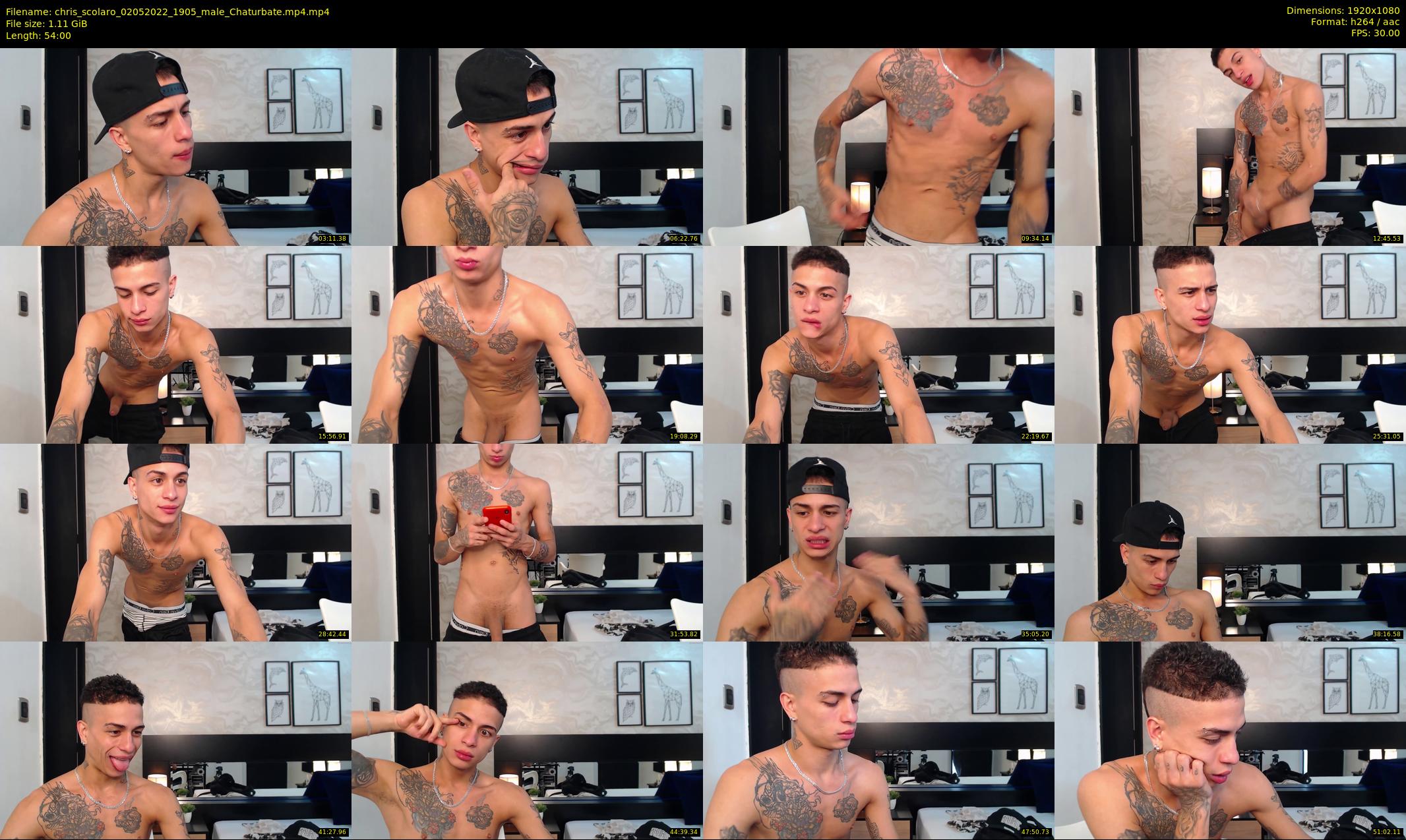 chris_scolaro — 54 minute Chaturbate male cam show recording, 1080p, May 2, 2022