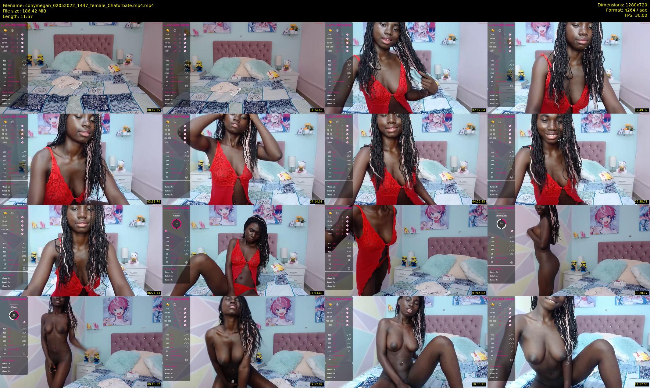 conymegan — 12 minute Chaturbate female cam show recording, 720p, May 2, 2022