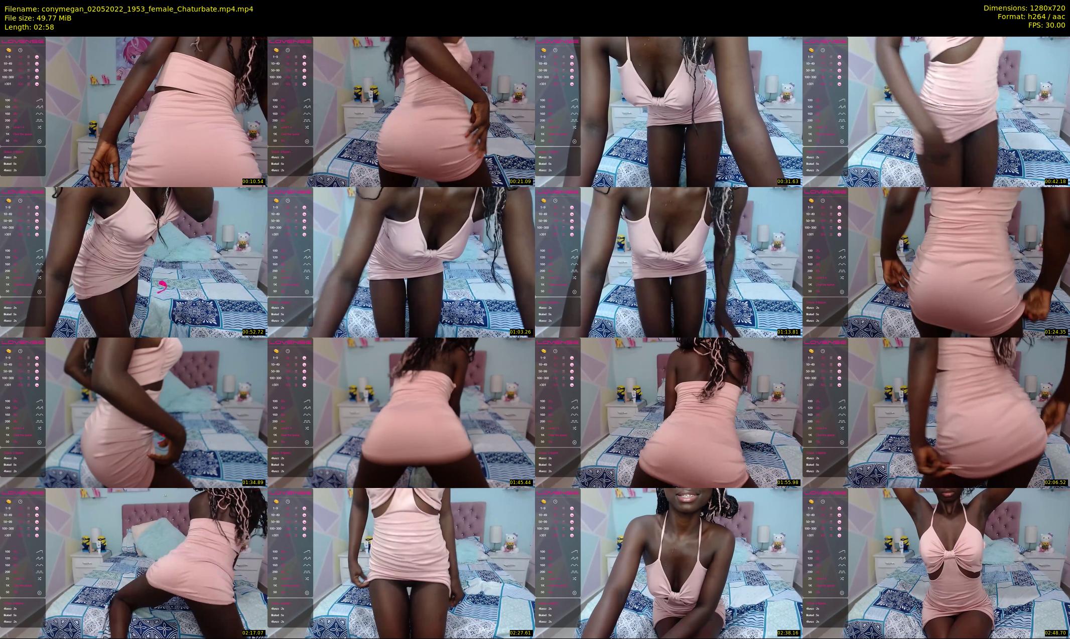 conymegan — 3 minute Chaturbate female cam show recording, 720p, May 2, 2022