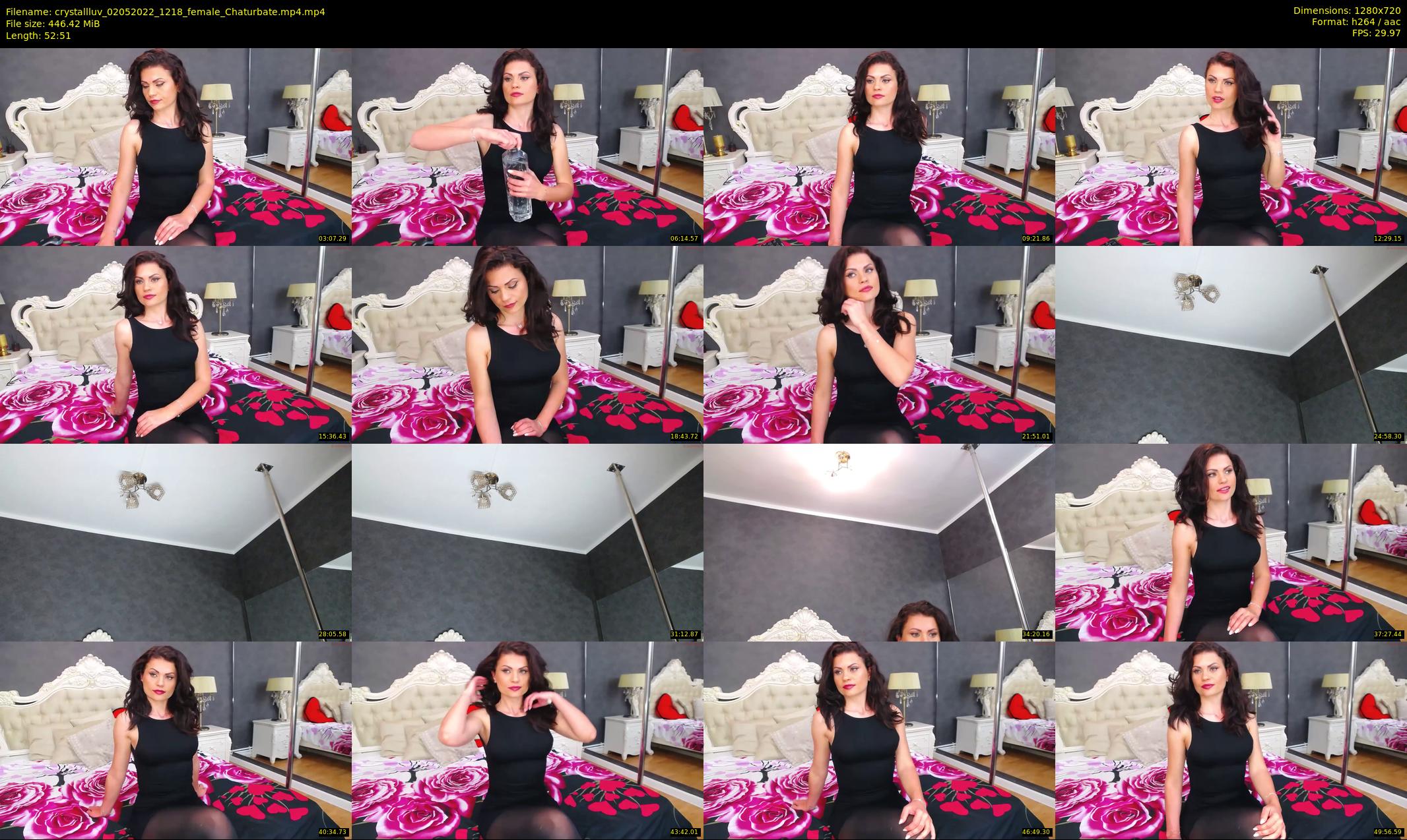 crystallluv — 53 minute Chaturbate female cam show recording, 720p, May 2, 2022
