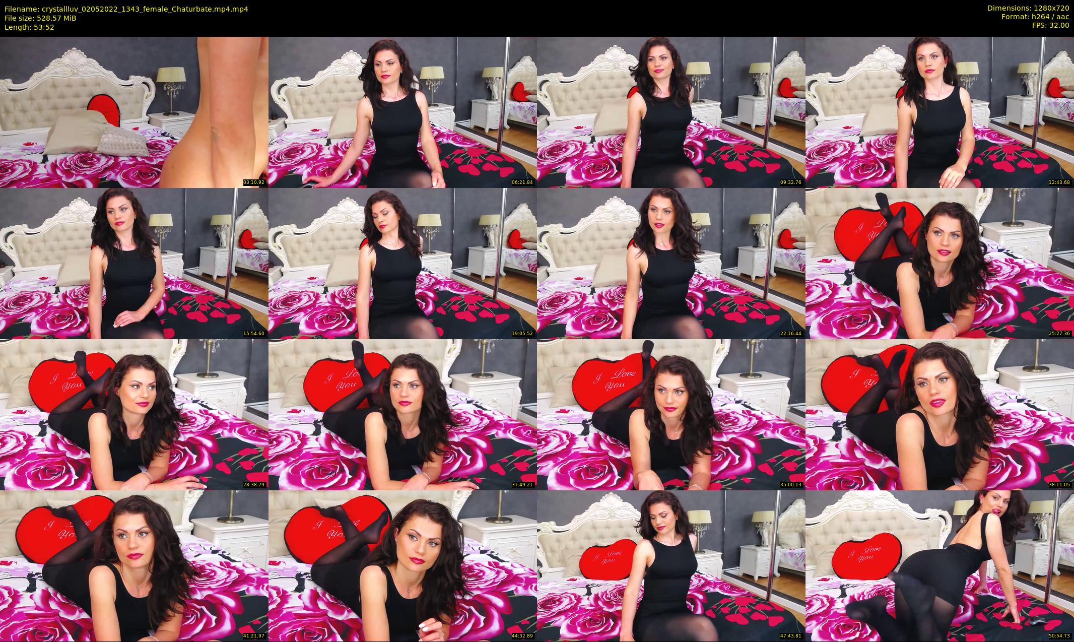 crystallluv — 54 minute Chaturbate female cam show recording, 720p, May 2, 2022