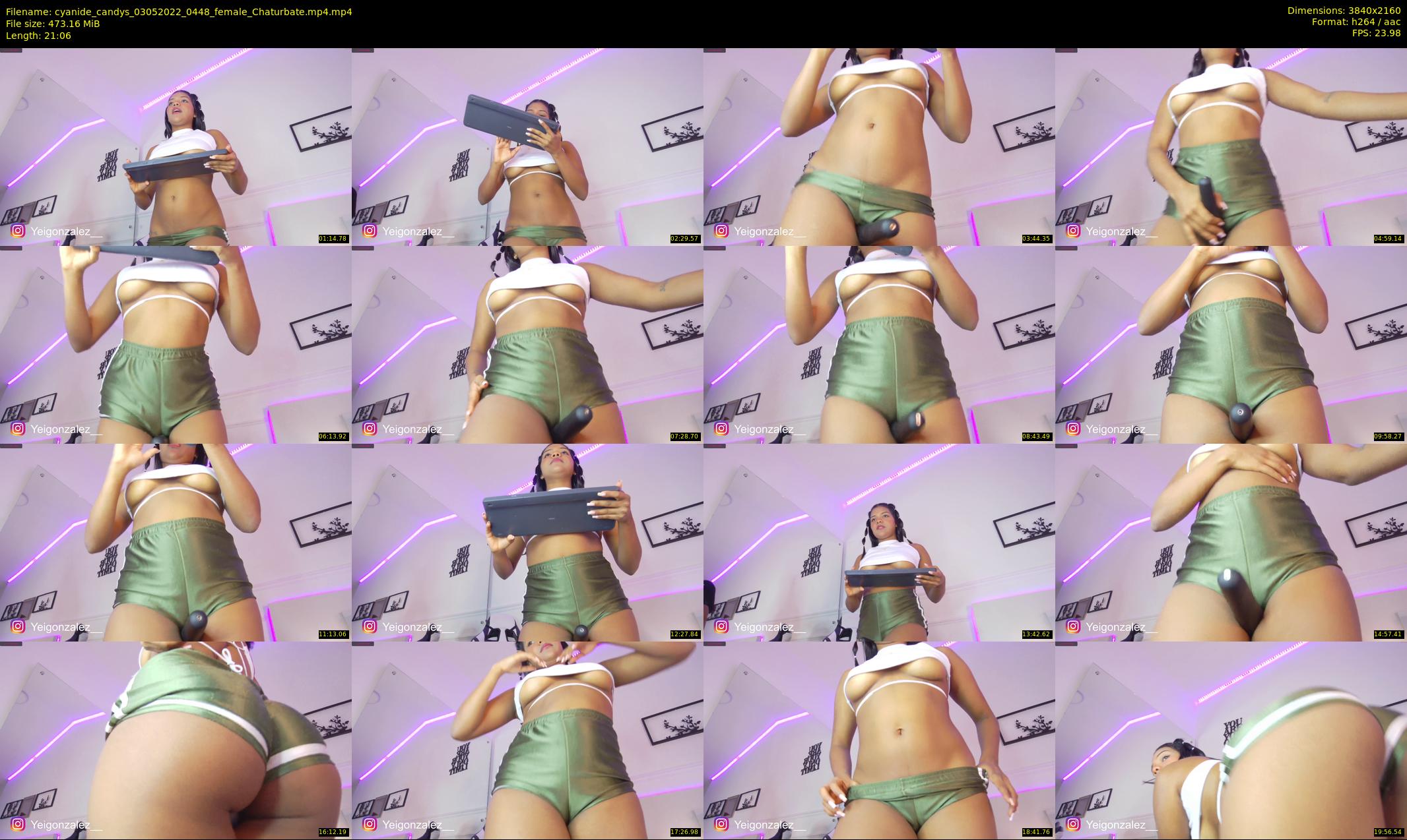 cyanide_candys — 22 minute Chaturbate female cam show recording, 4K, May 3, 2022