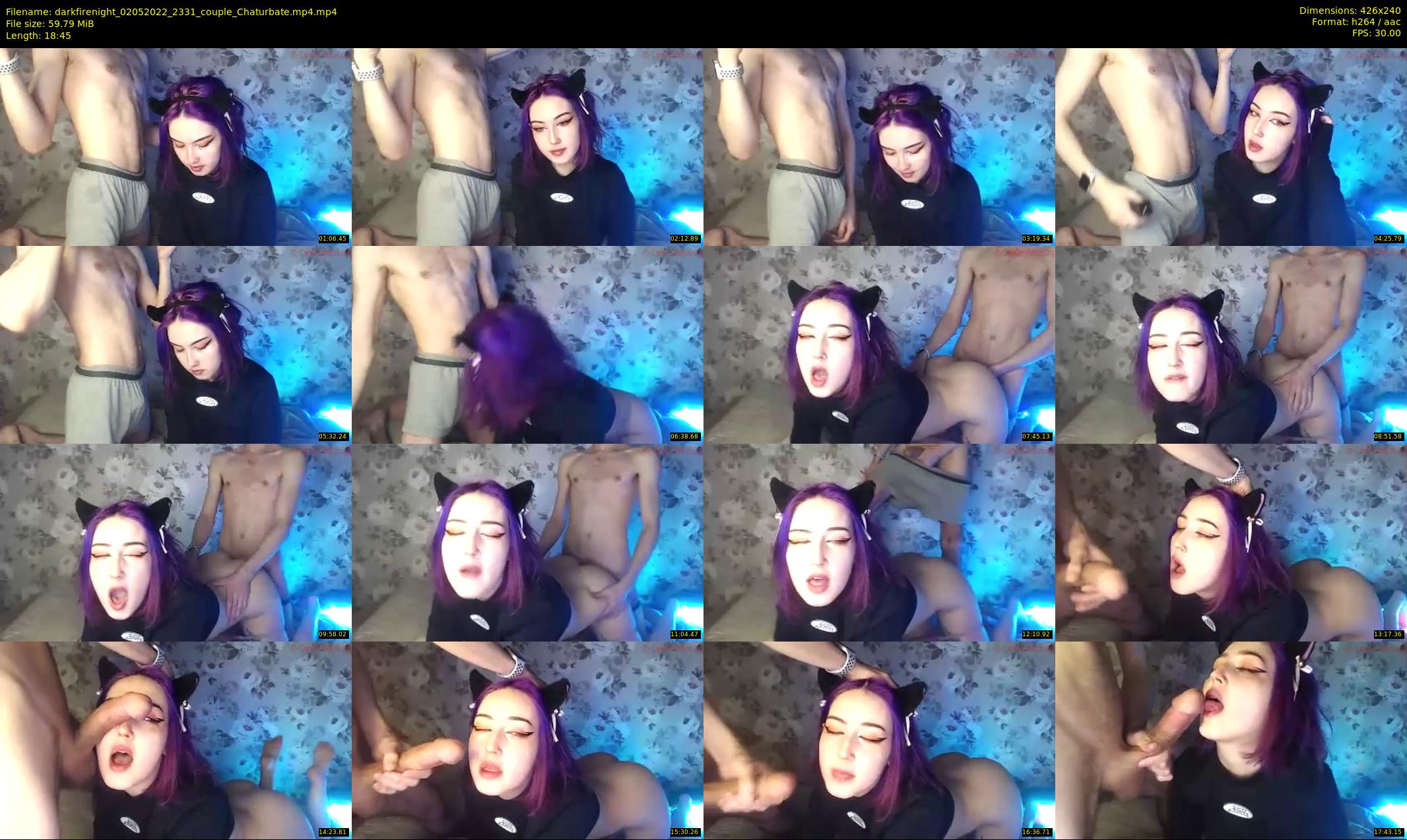 darkfirenight — 19 minute Chaturbate couple cam show recording, SD, May 2, 2022