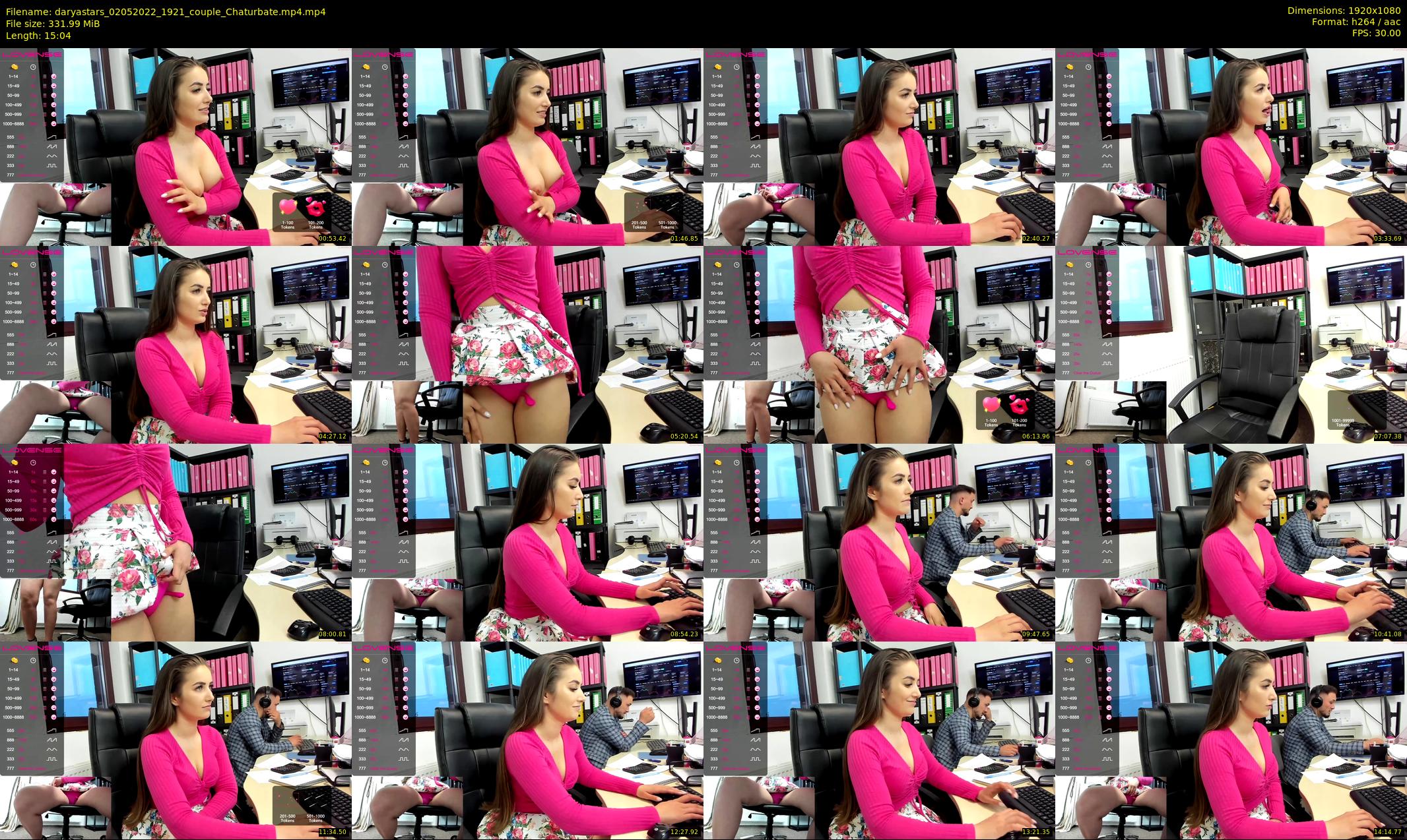 daryastars — 16 minute Chaturbate couple cam show recording, 1080p, May 2, 2022