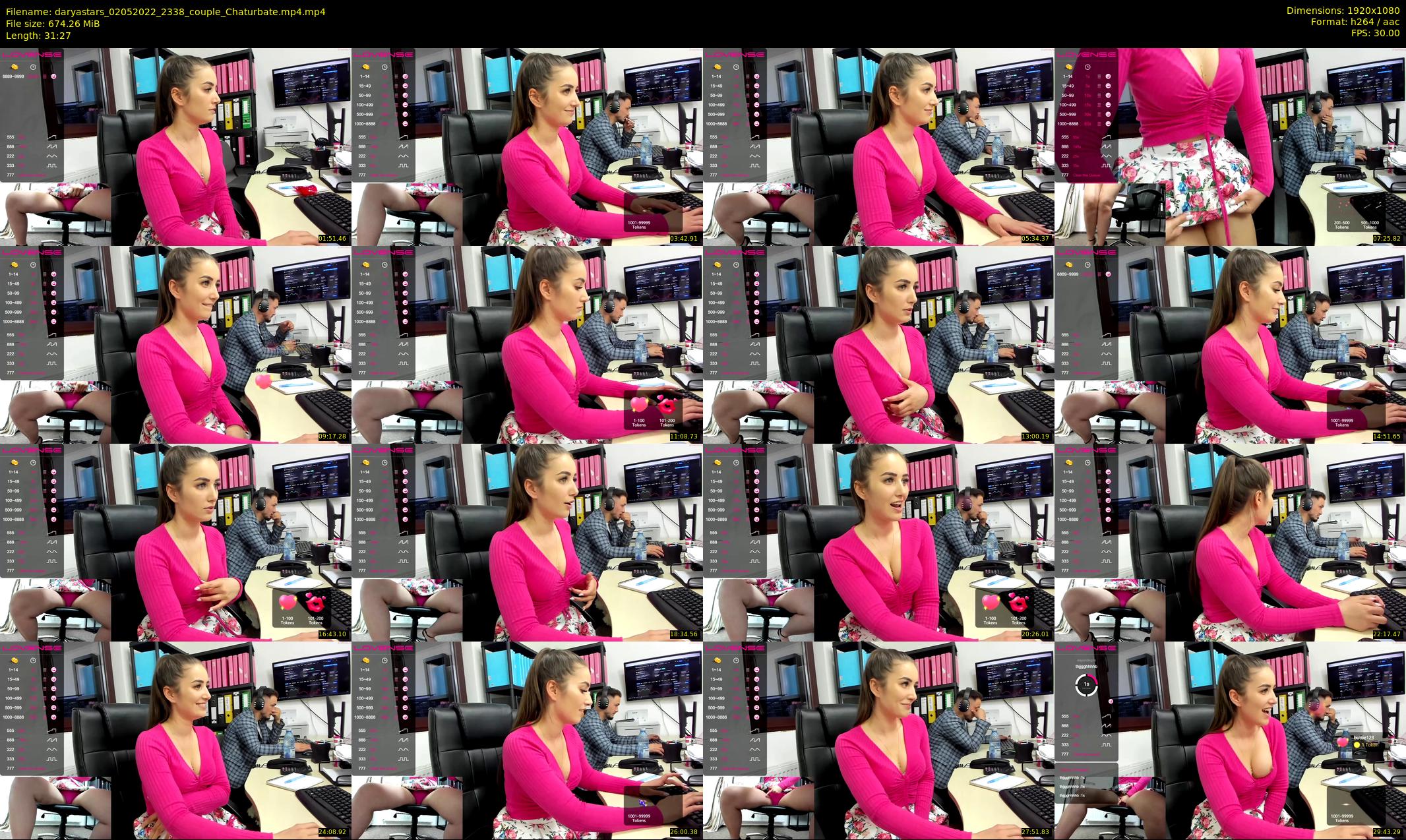 daryastars — 32 minute Chaturbate couple cam show recording, 1080p, May 2, 2022