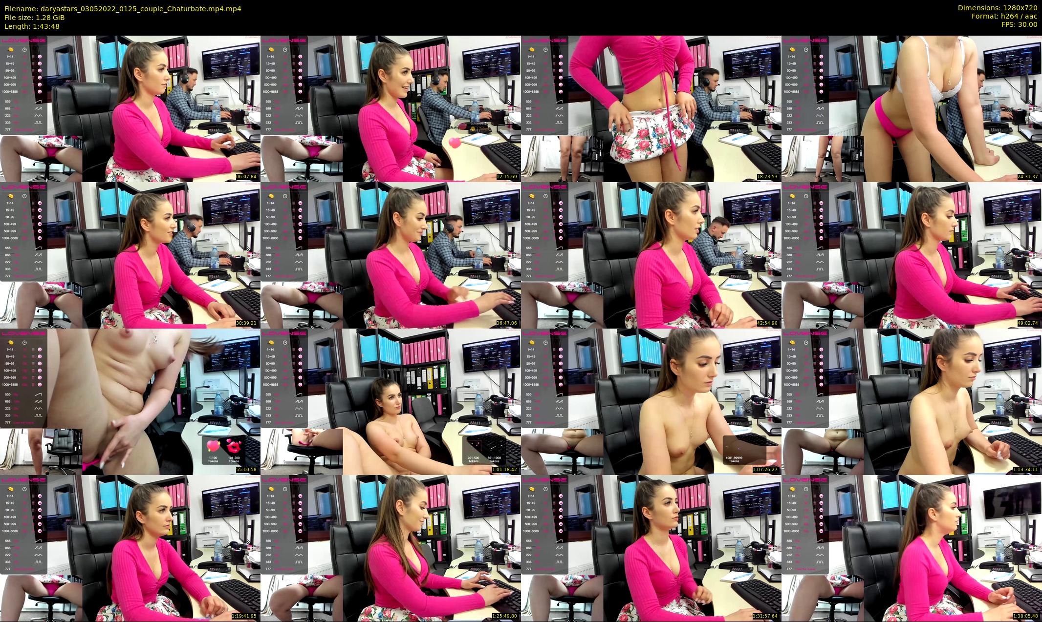 daryastars — 104 minute Chaturbate couple cam show recording, 720p, May 3, 2022